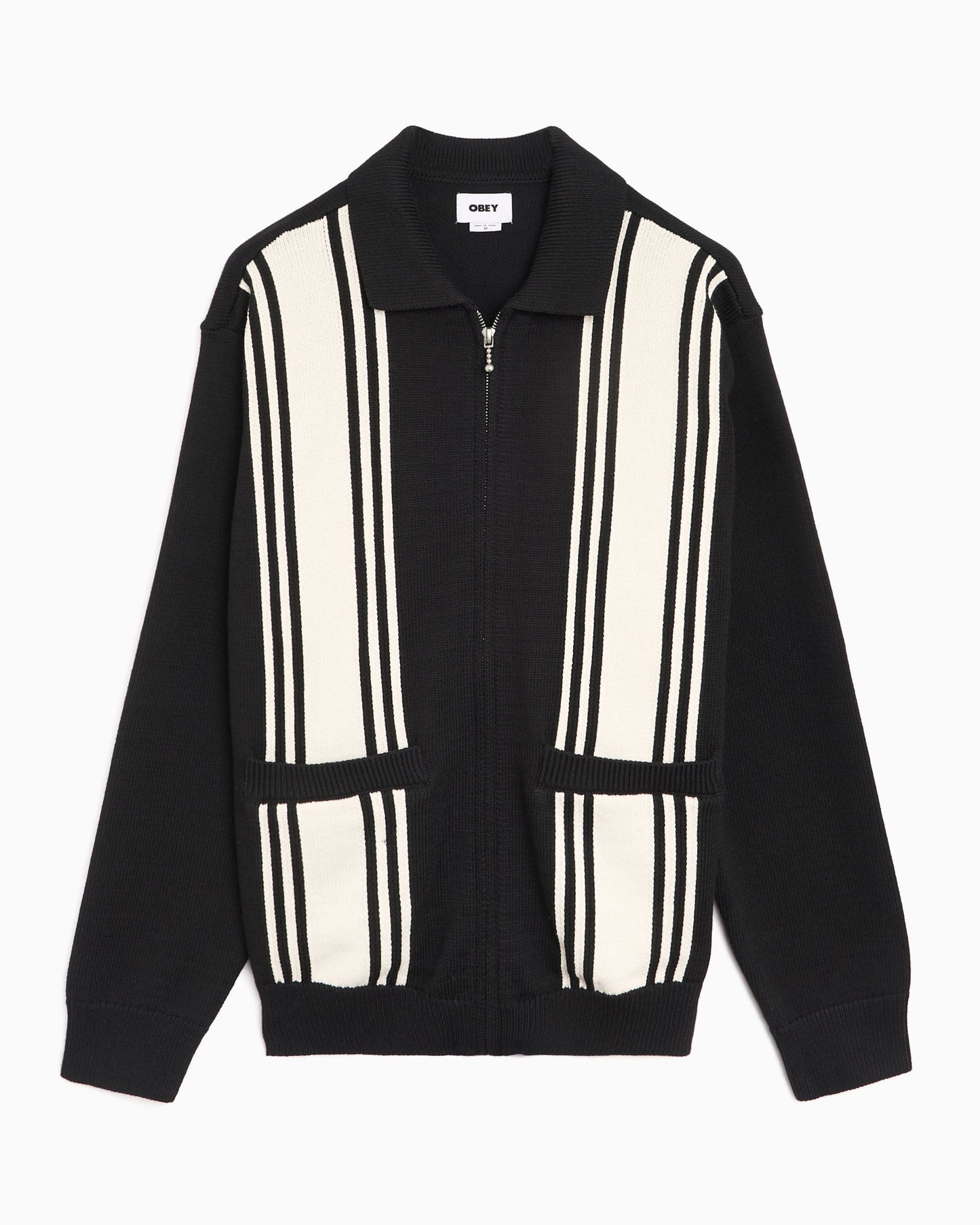Cardigan de rayas OBEY Clothing Matt para hombre