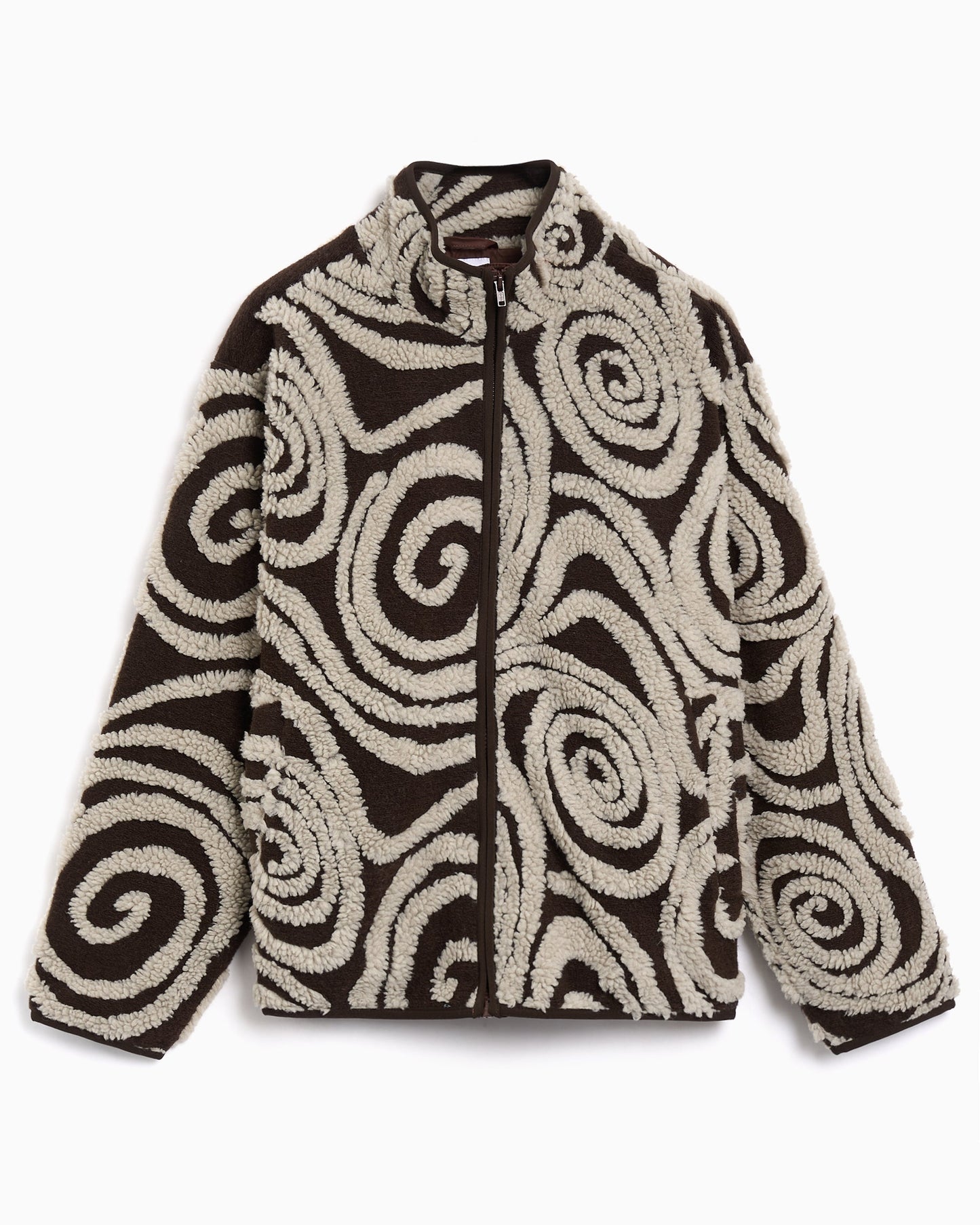 Forro polar Relaxed OBEY Clothing Swirls Jacquard para mujer