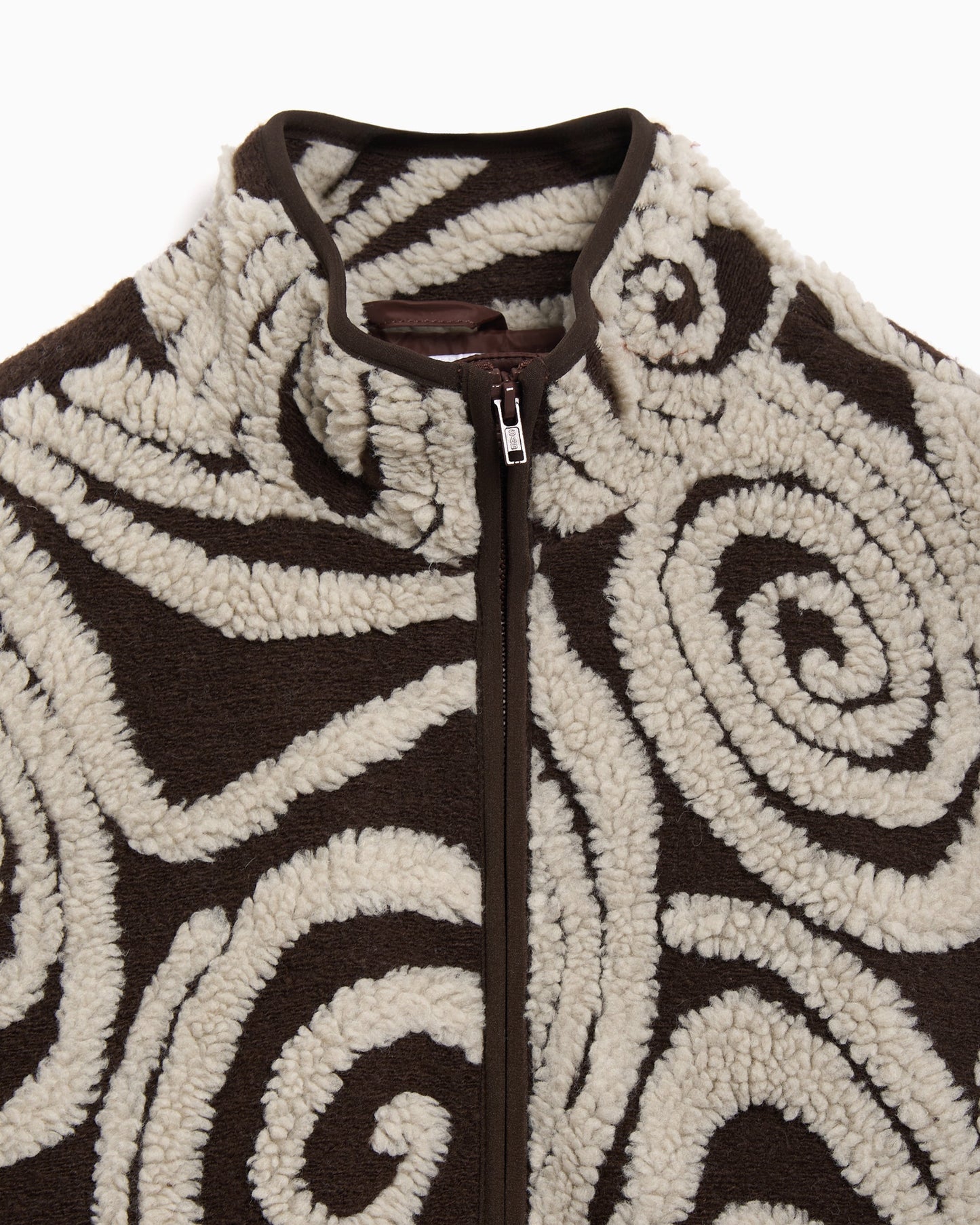 Forro polar Relaxed OBEY Clothing Swirls Jacquard para mujer