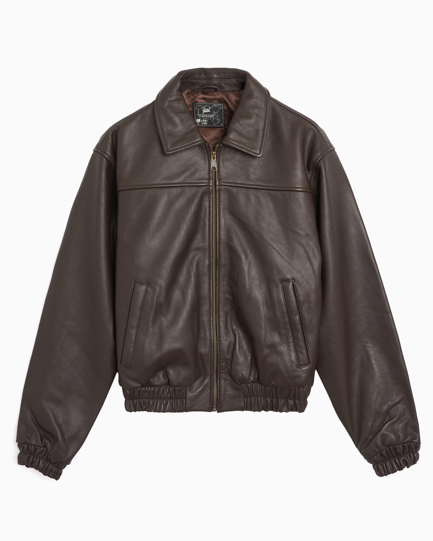 Bomber con logo Relaxed Patta Leather para hombre