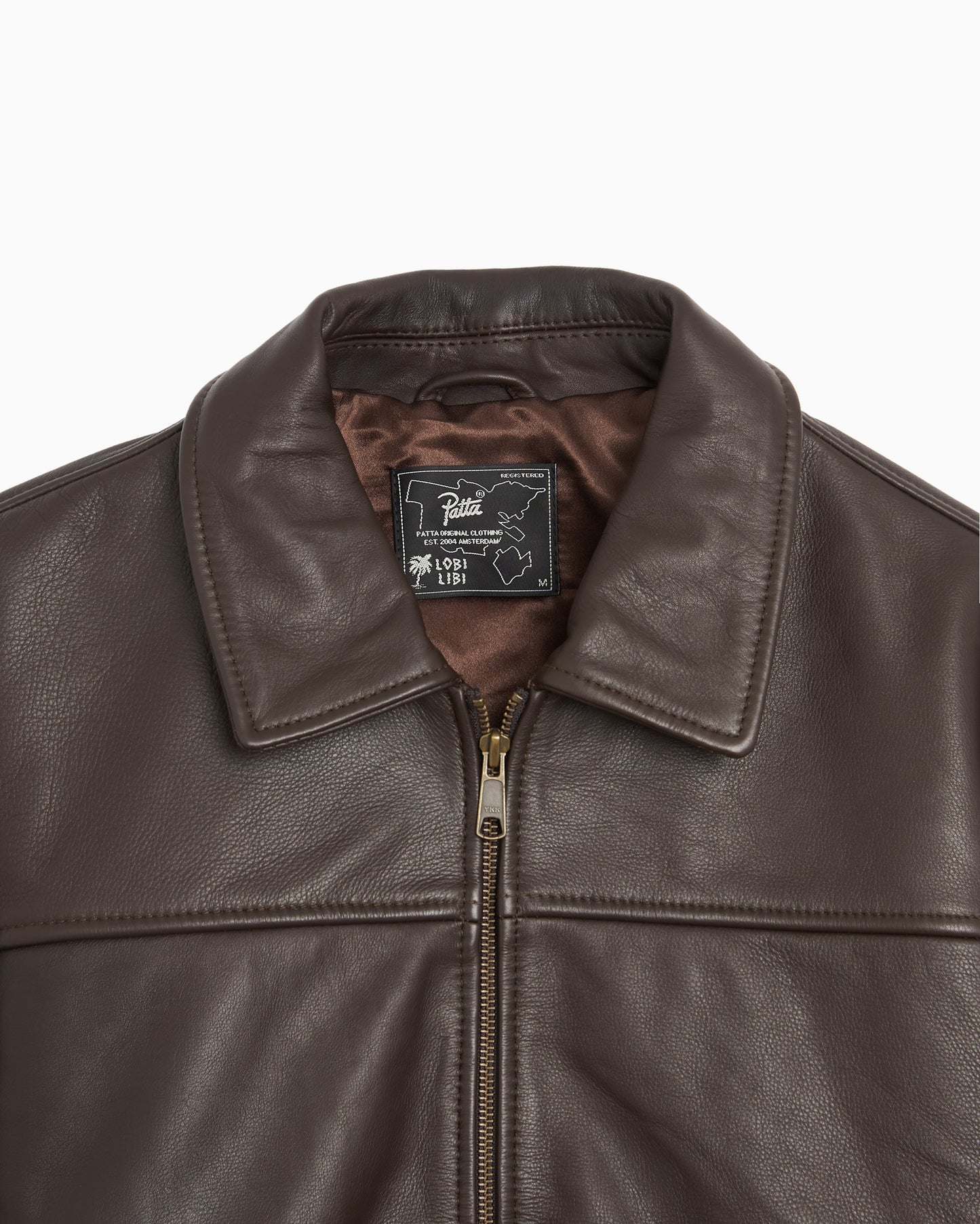 Bomber con logo Relaxed Patta Leather para hombre