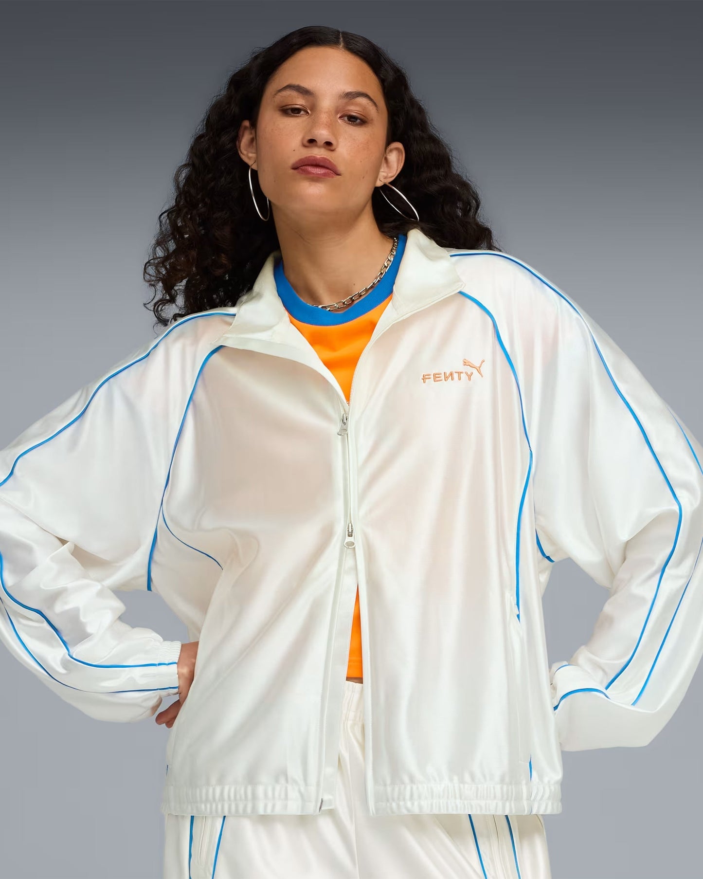 Chaqueta de chandal Oversize Puma x FENTY T7 Piping para mujer