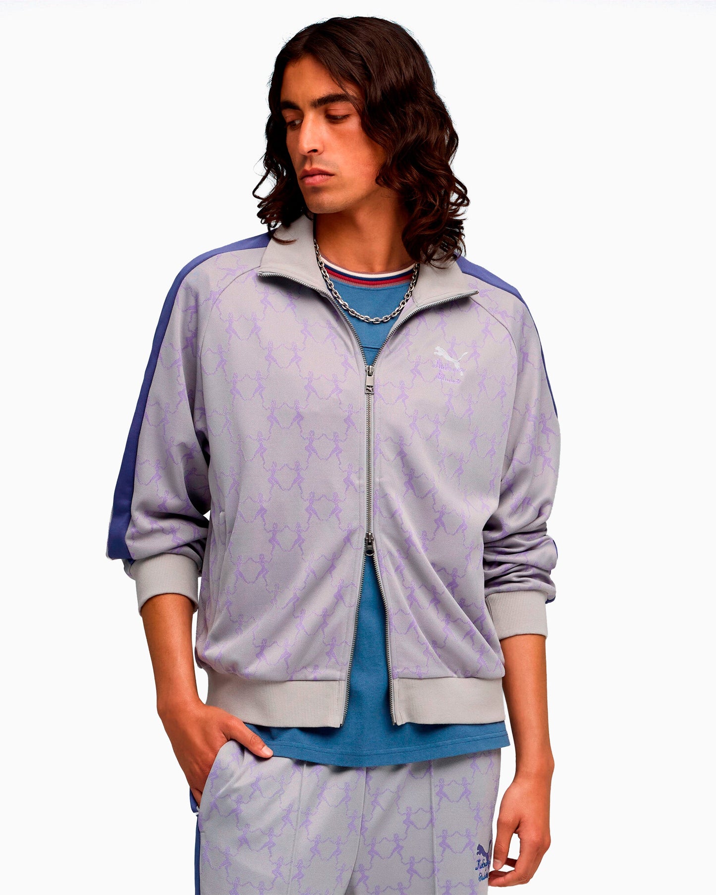 Chaqueta de chandal con gráfico Relaxed Puma x KidSuper T7 para hombre