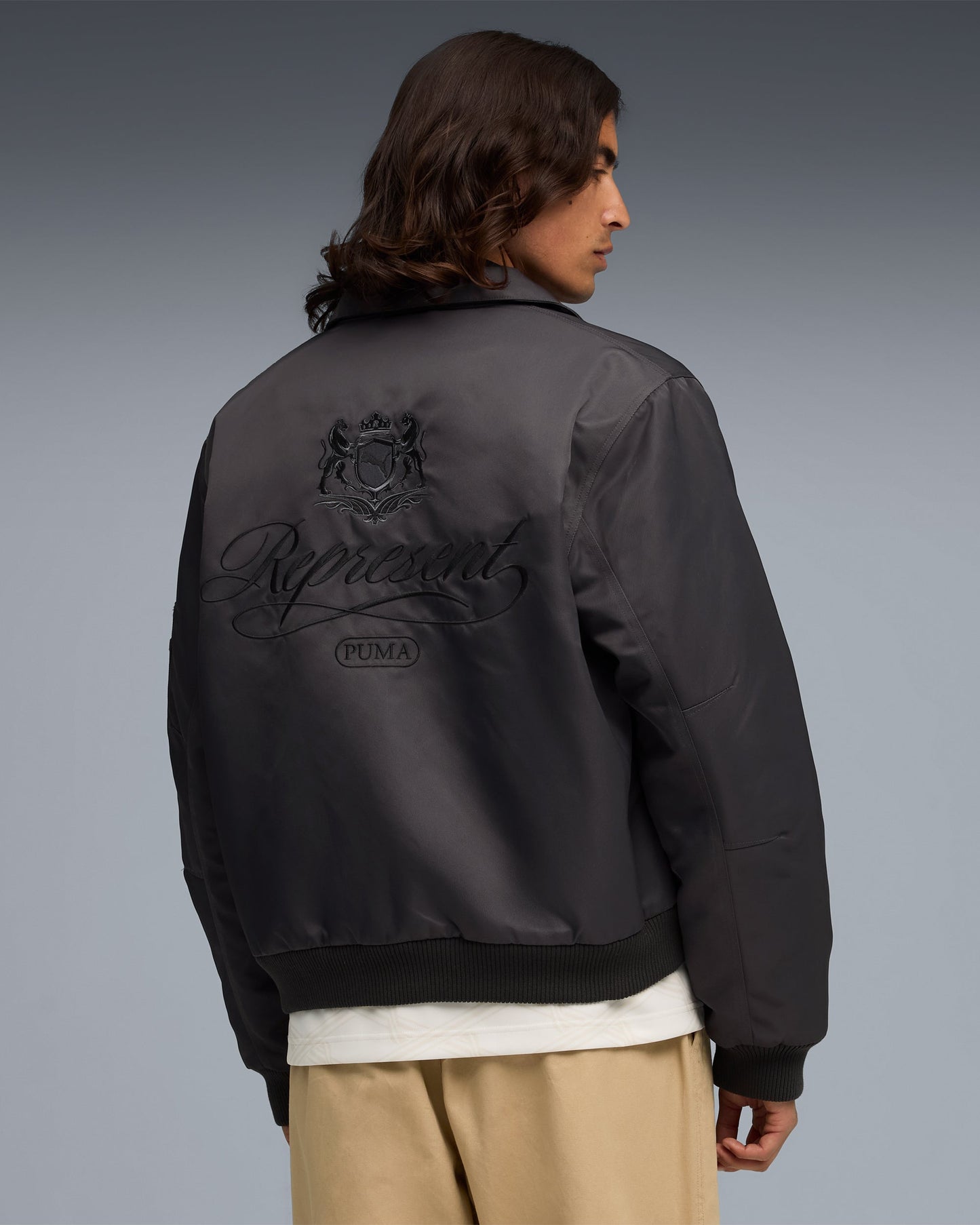 Bomber con logo Puma x REPRESENT Unisex