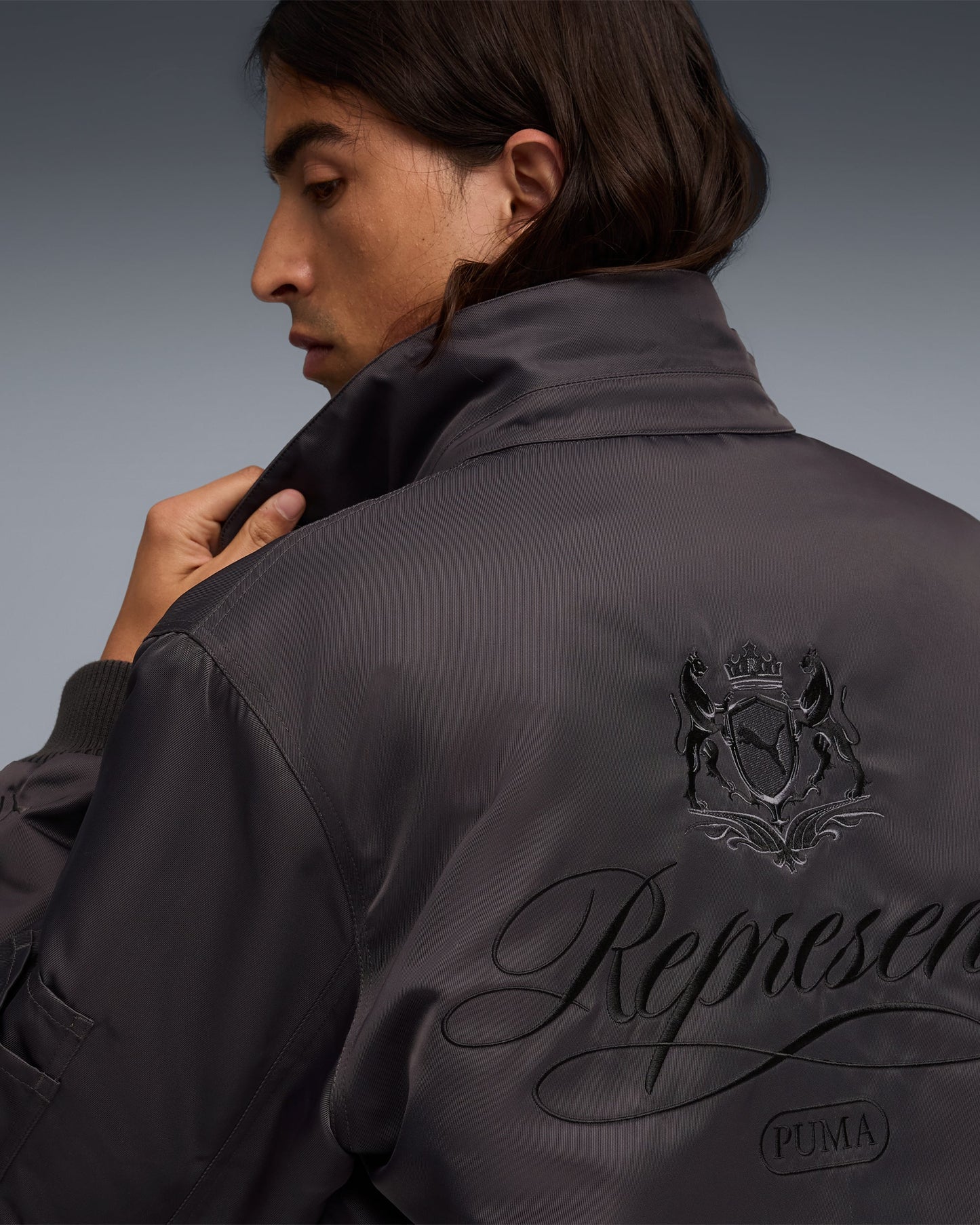 Bomber con logo Puma x REPRESENT Unisex