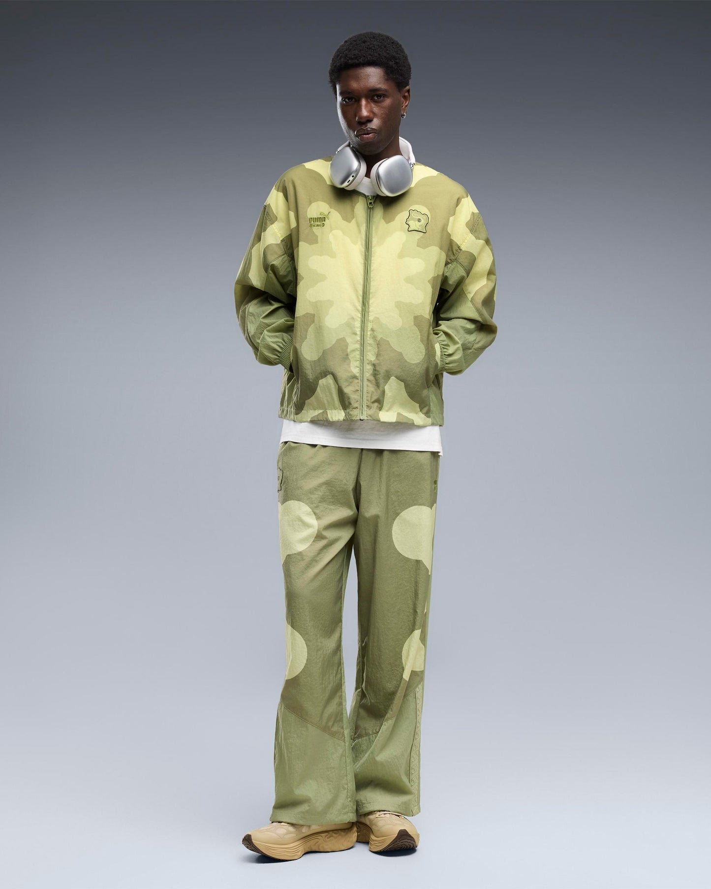 Chaqueta de chandal con logo Relaxed Puma x Salehe Bembury x Ivory Coast "King" para hombre