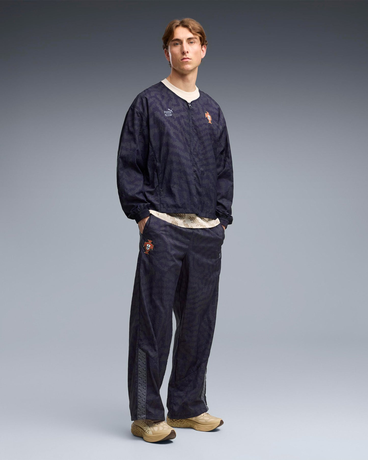 Chaqueta de chandal con logo Relaxed Puma x Salehe Bembury x Portugal "King" para hombre