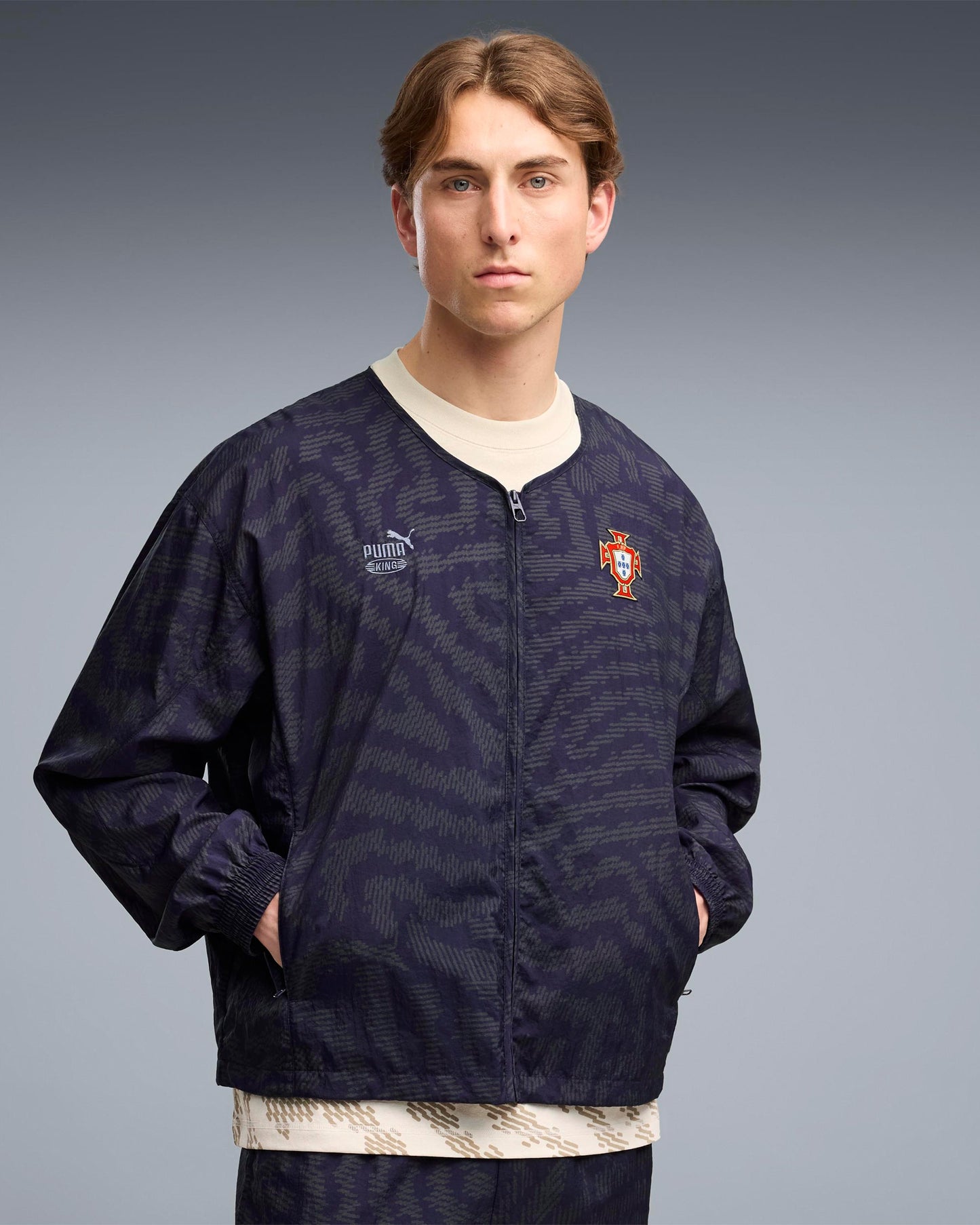 Chaqueta de chandal con logo Relaxed Puma x Salehe Bembury x Portugal "King" para hombre