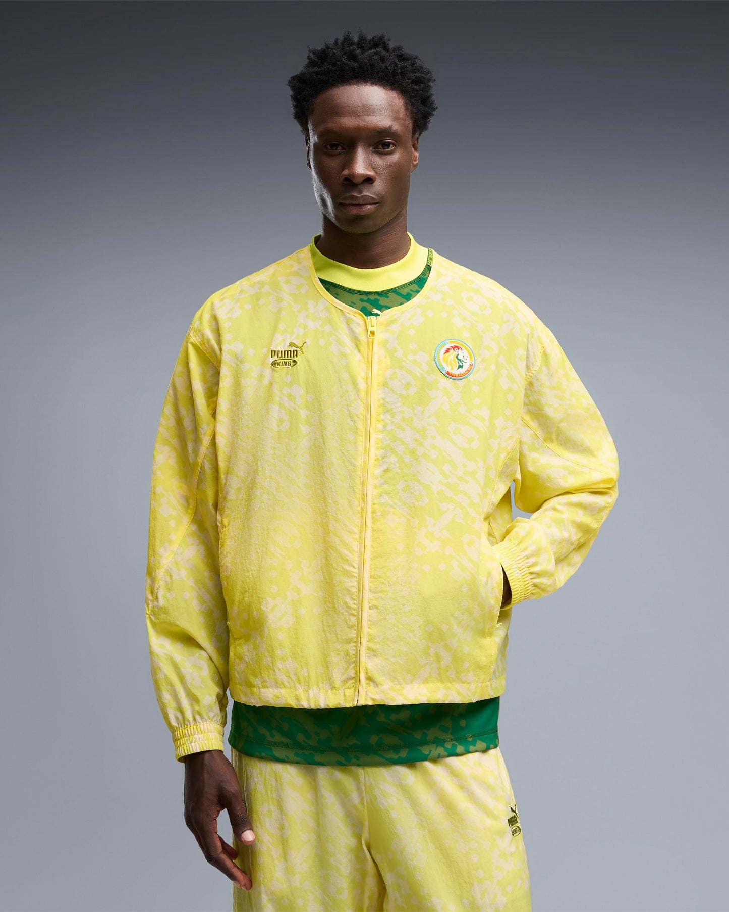 Chaqueta de chandal con logo Relaxed Puma x Salehe Bembury x Senegal "King" para hombre