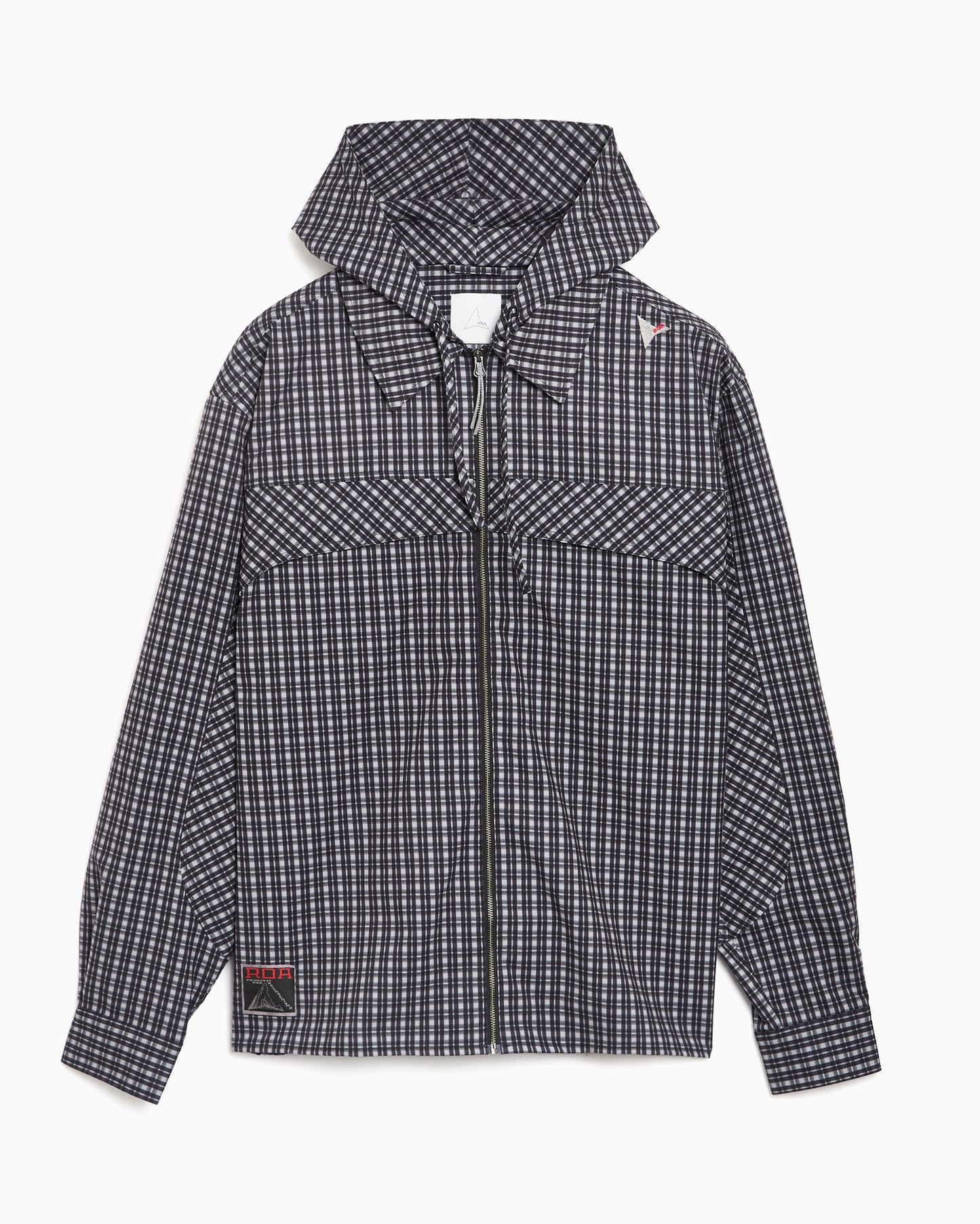 Chaqueta ligera de cuadros Boxy ROA Aair FloWeave Printed Check para hombre