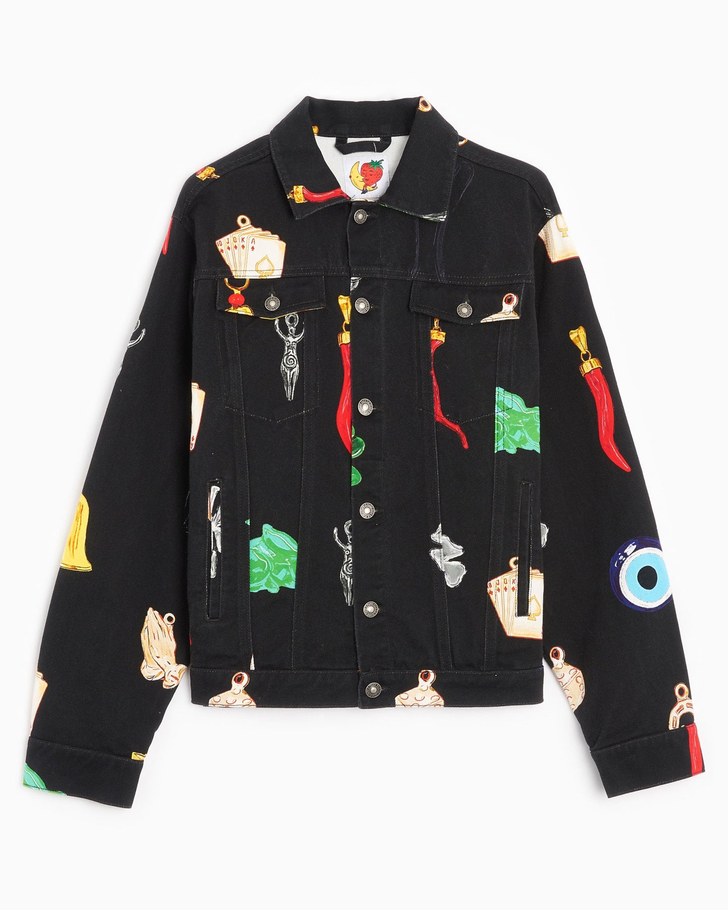 Chaqueta vaquera Sky High Farm Workwear Charm Unisex Print Woven Denim Jacket Unisex