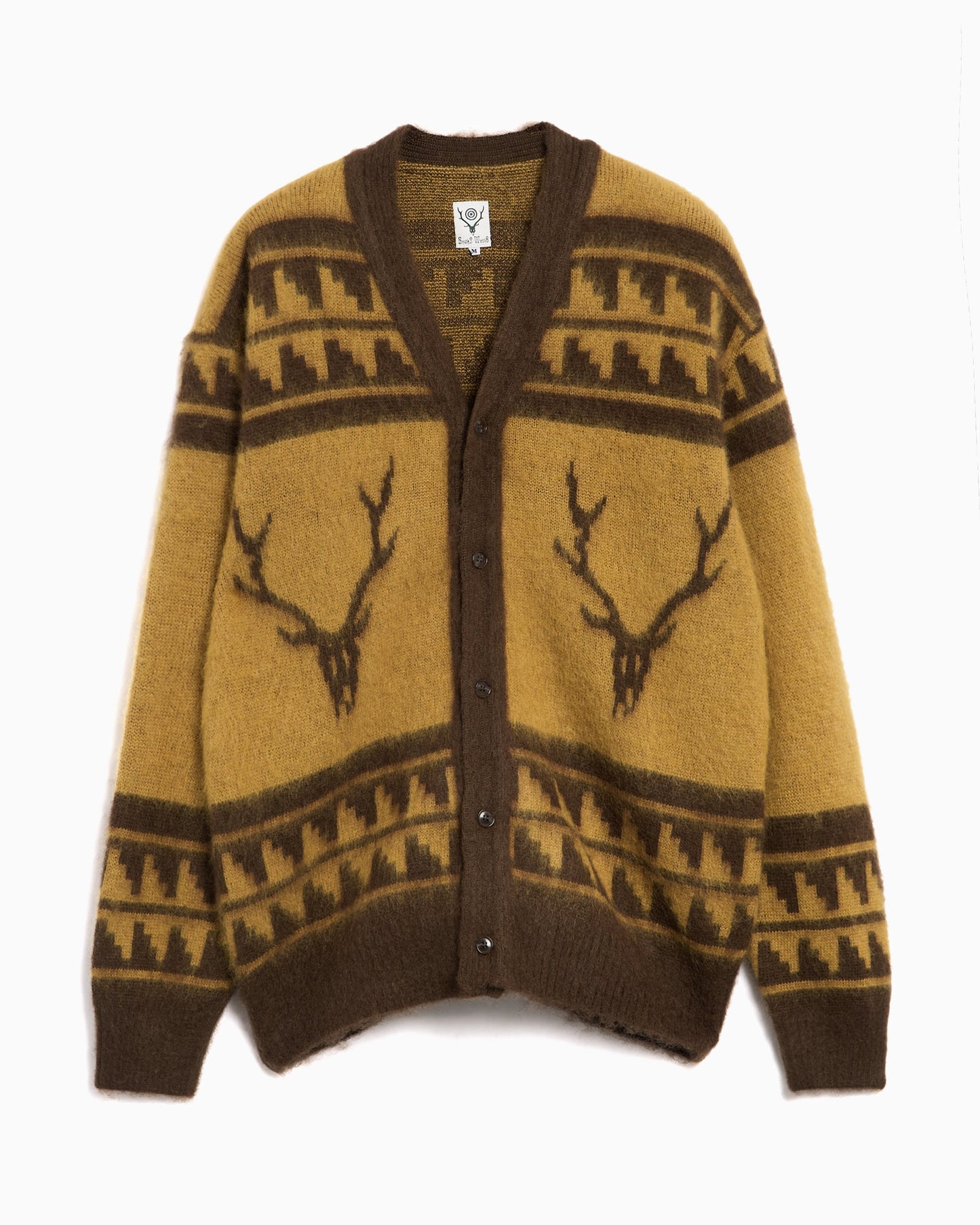 Cardigan Relaxed South2 West8 Nordic Skull para hombre