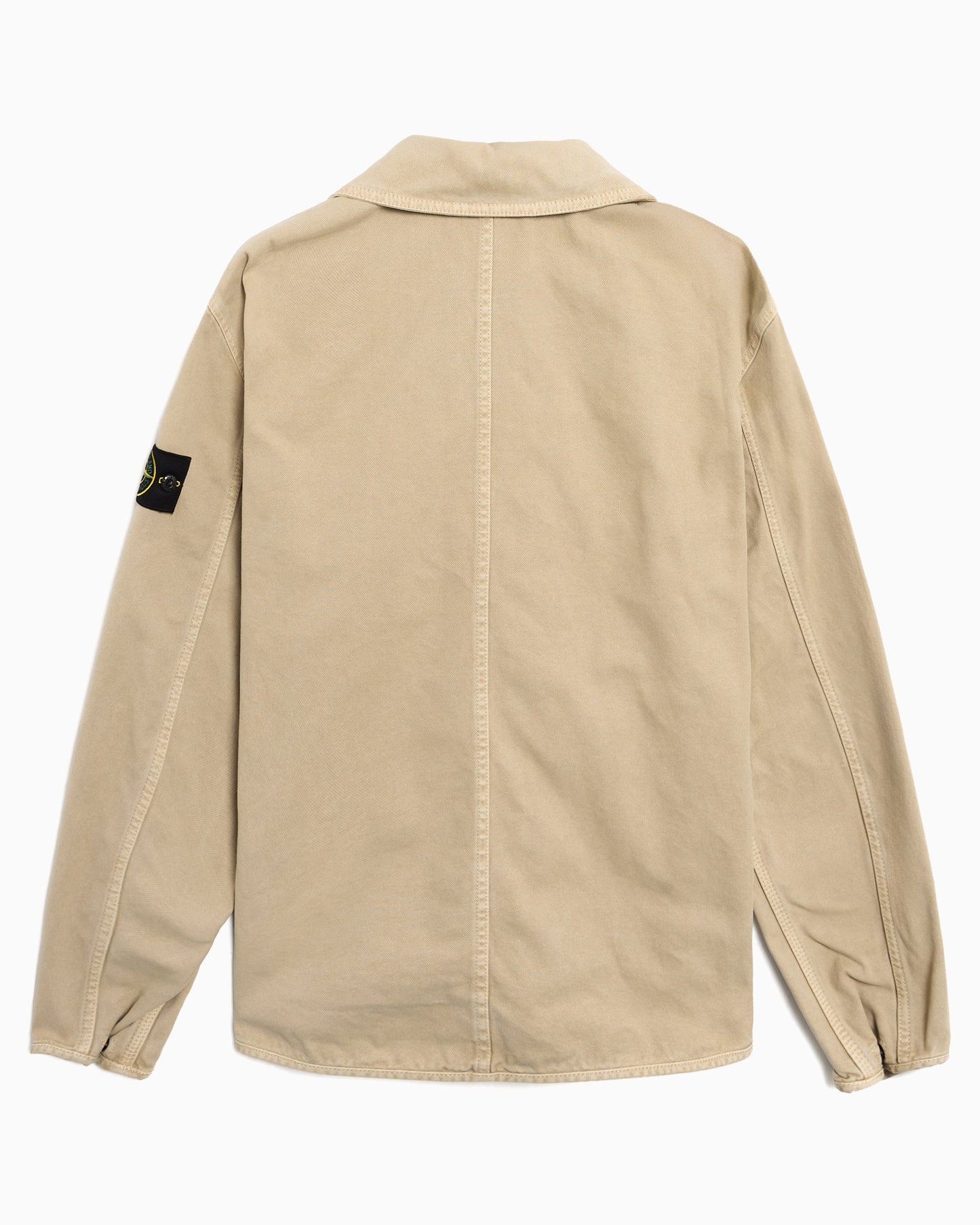 Sobrecamisa Relaxed Stone Island Panama Cotton "Old" Effect para hombre