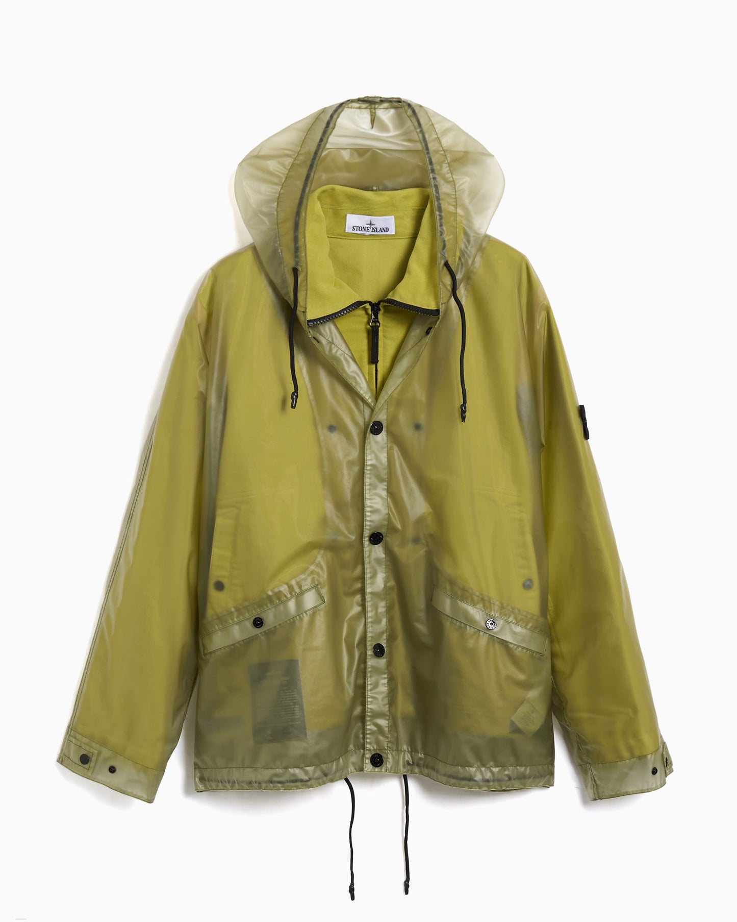 Chaqueta impermeable Relaxed Desmontable Stone Island Translucent Cover para hombre