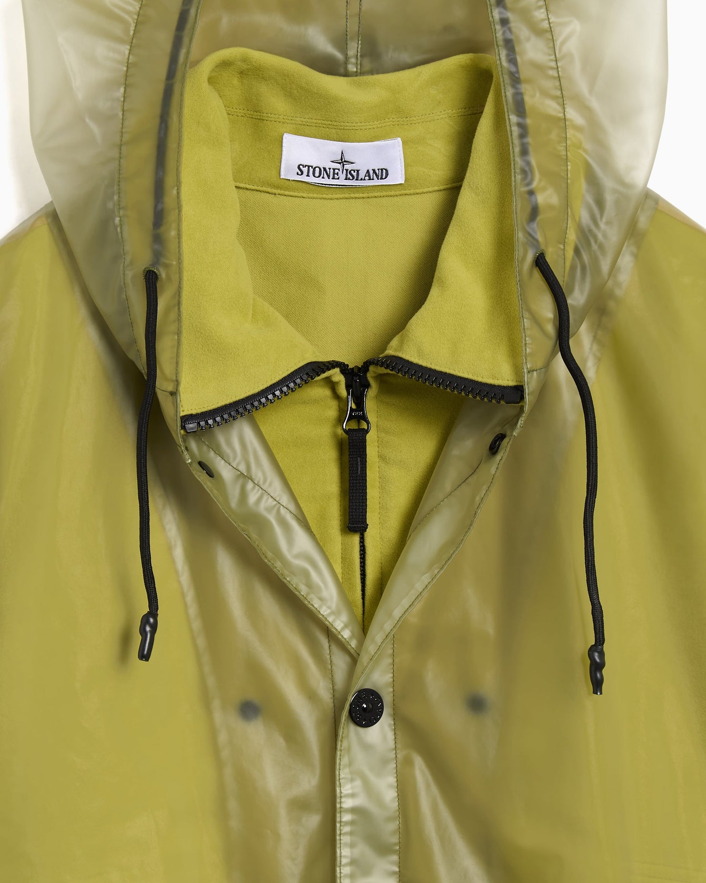 Chaqueta impermeable Relaxed Desmontable Stone Island Translucent Cover para hombre