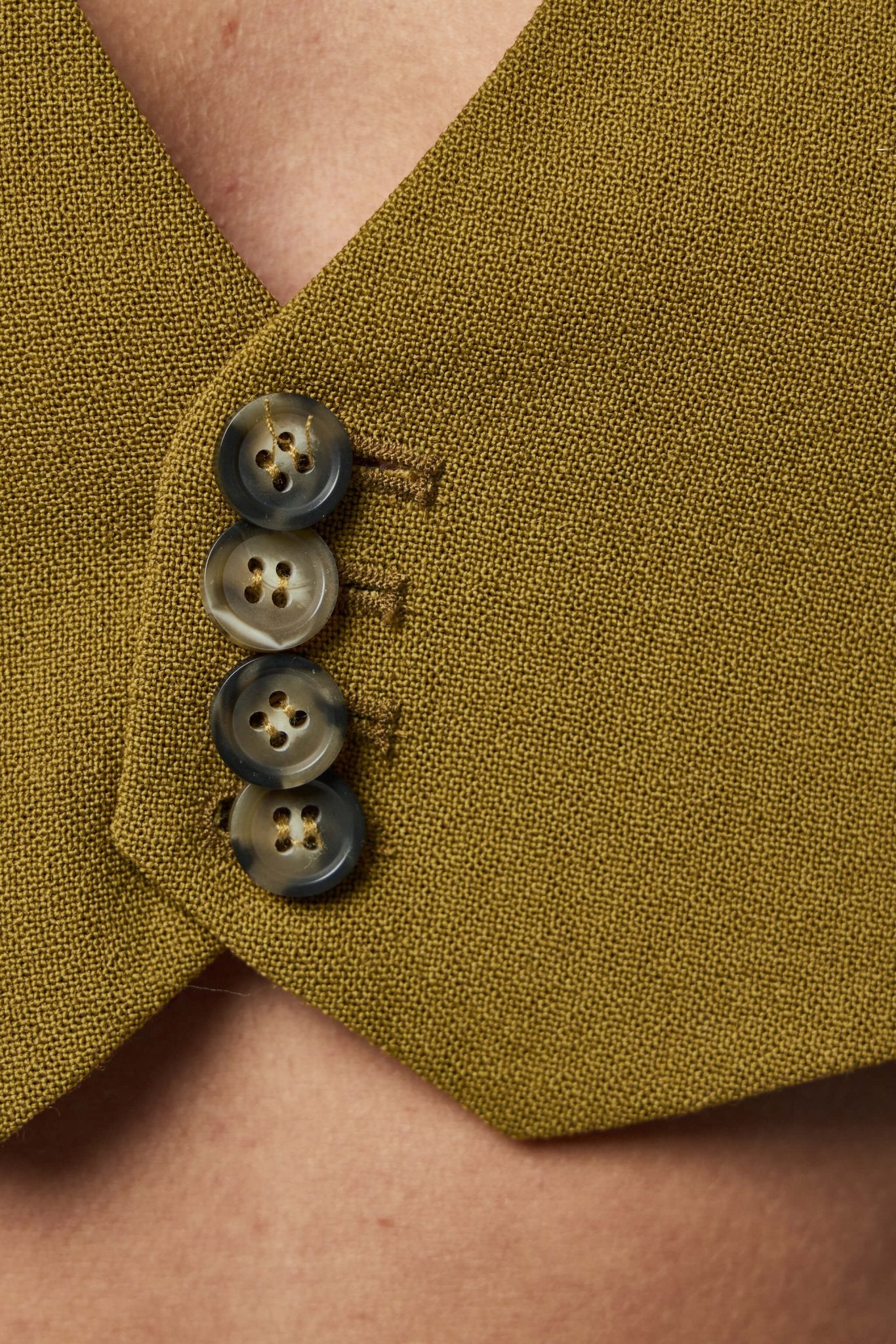 Backless Tailoring Gilet with Belt Detail