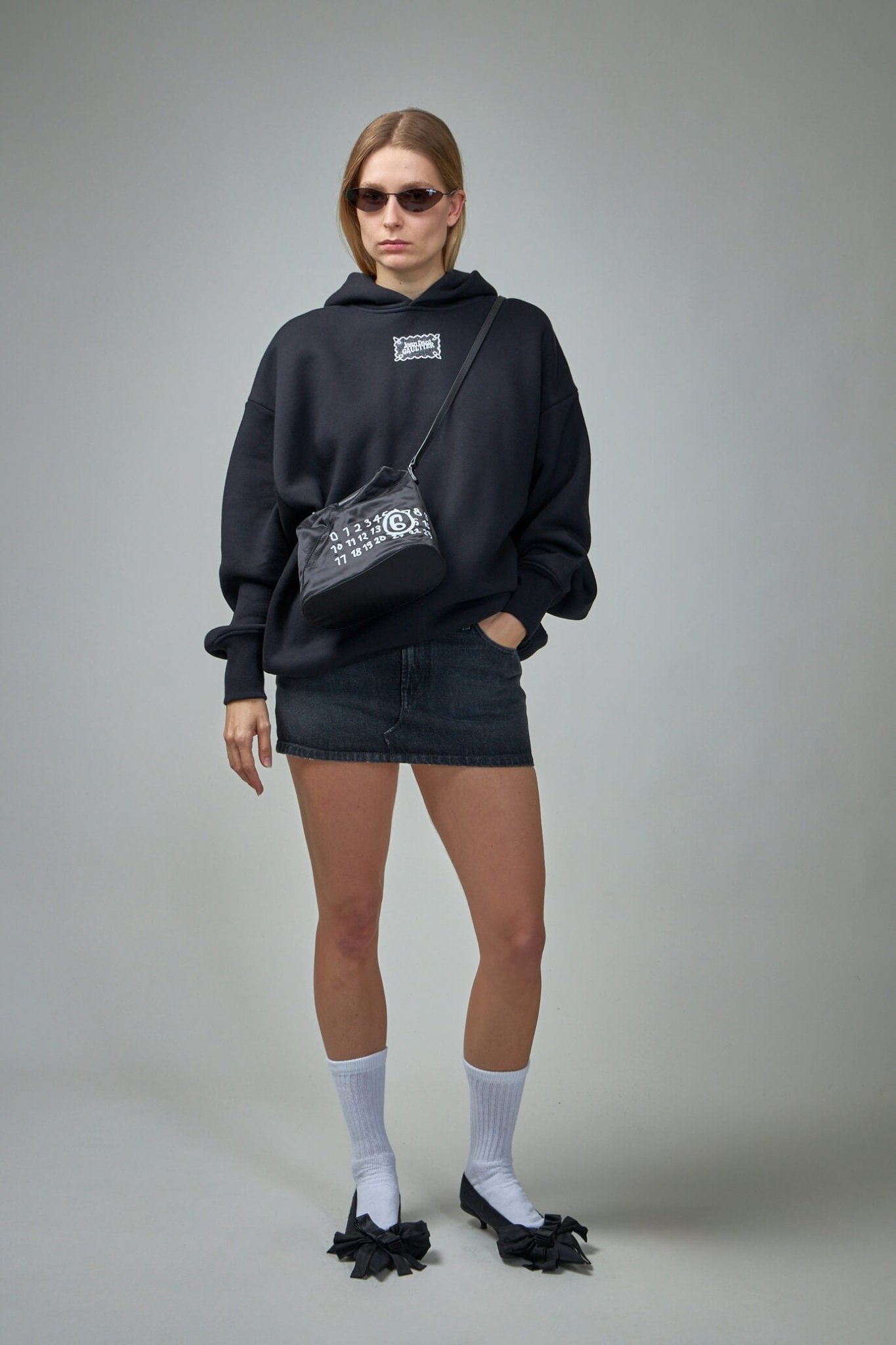 Cotton Oversized Hoodie Lace Label Transfer