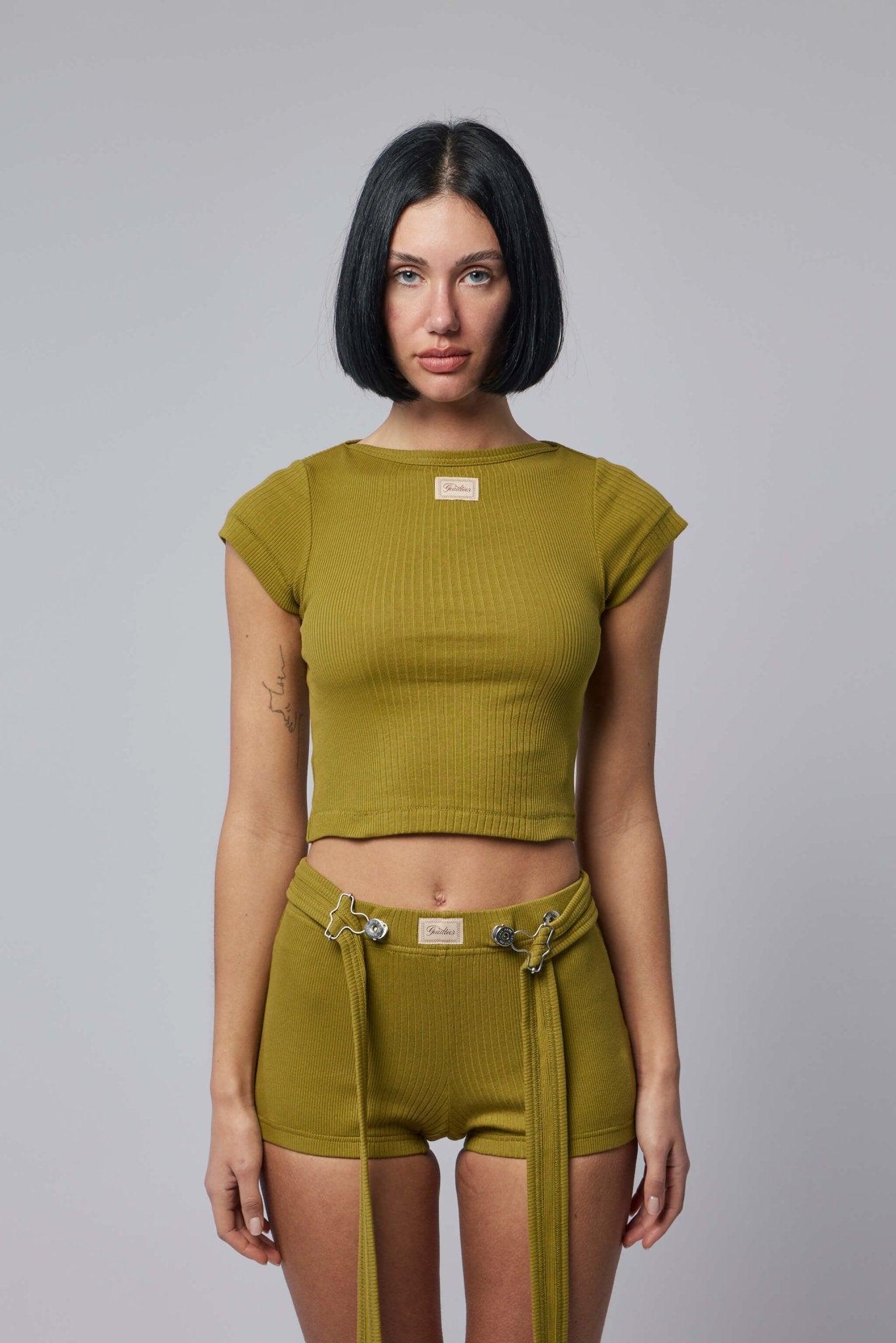 Ribbed Patch Baby T-shirt
