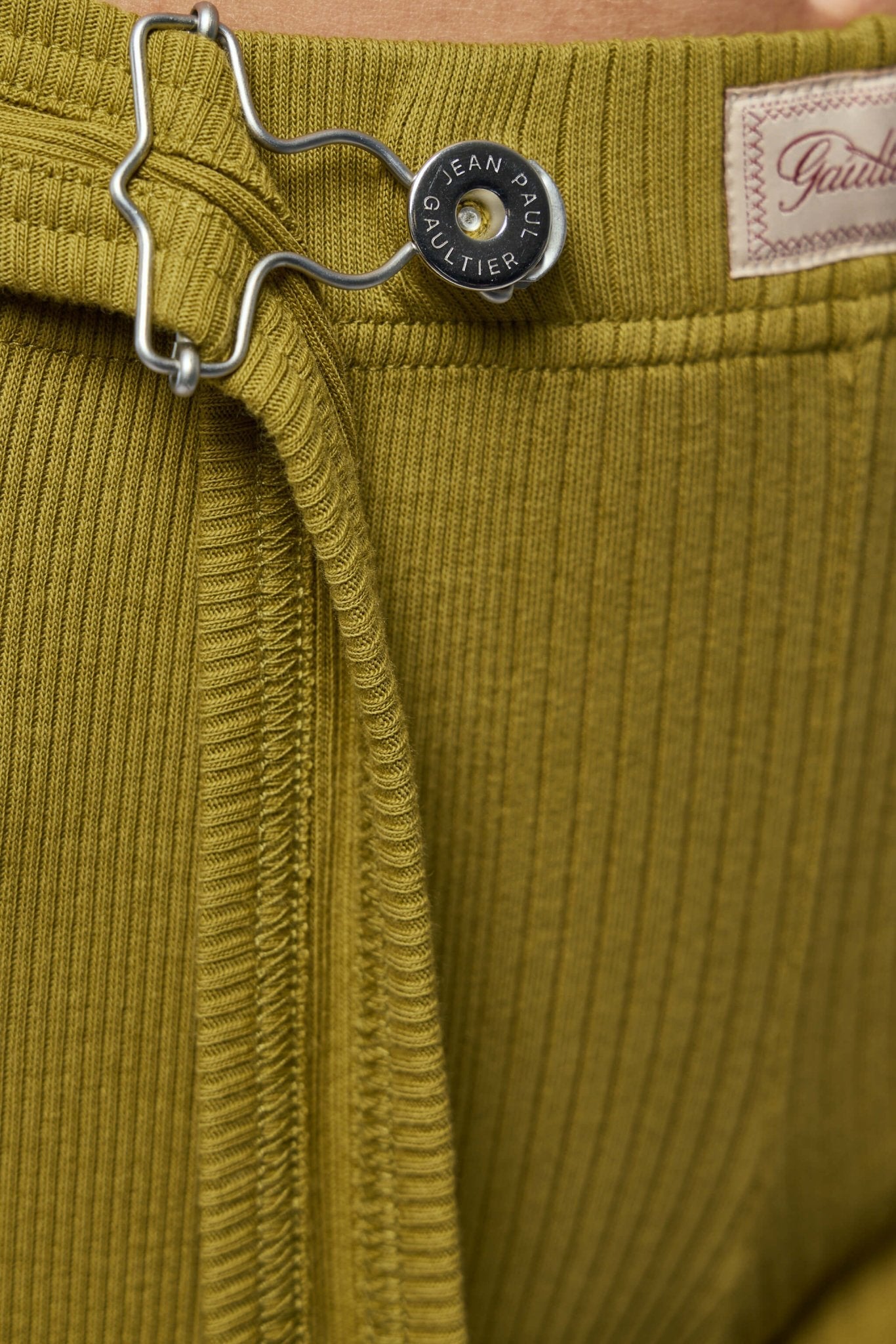 Cotton Ribbed Short with Gaultier Patch
