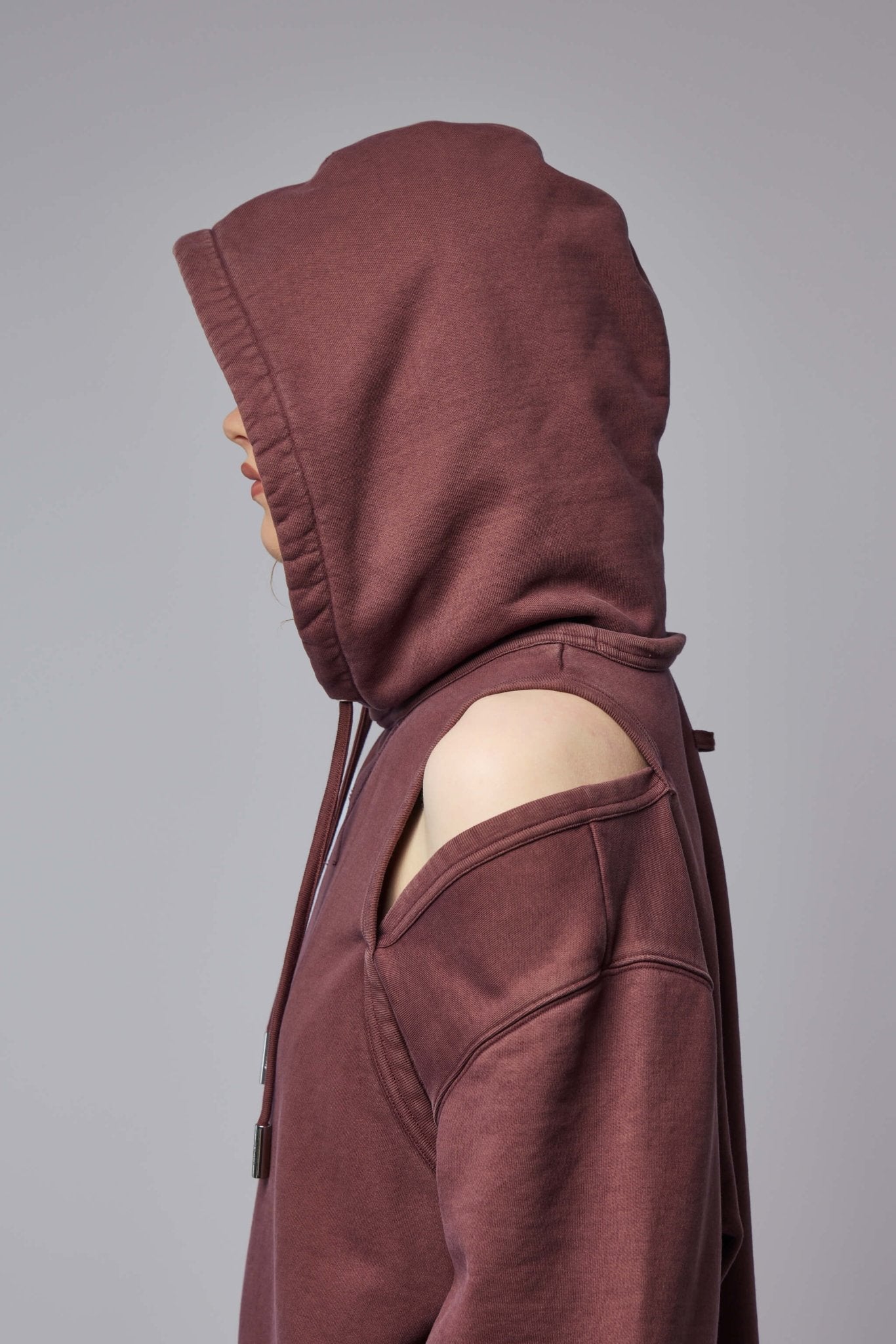 French Terry Cut Out Hoodie