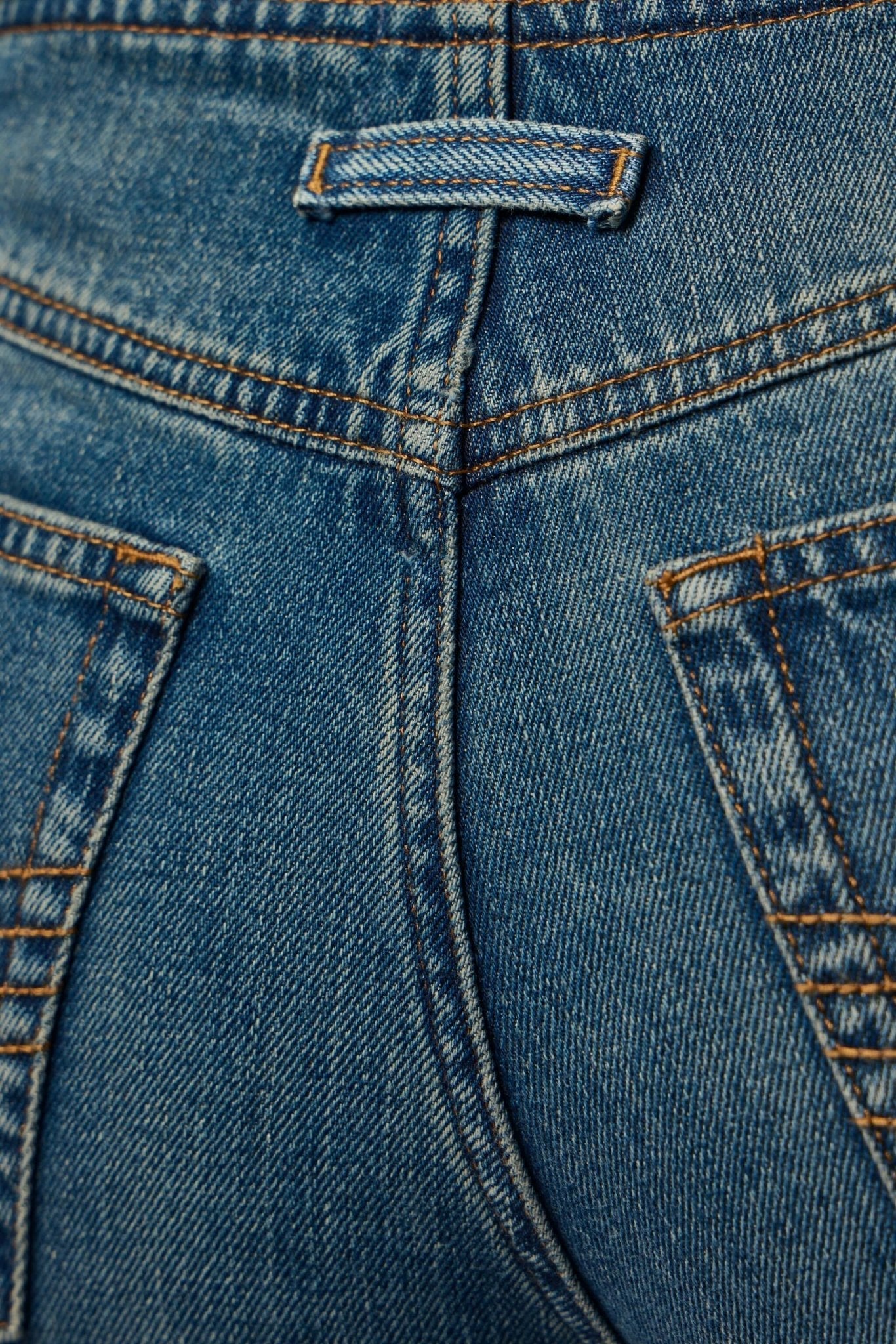 Front Zipped Denim Trouser