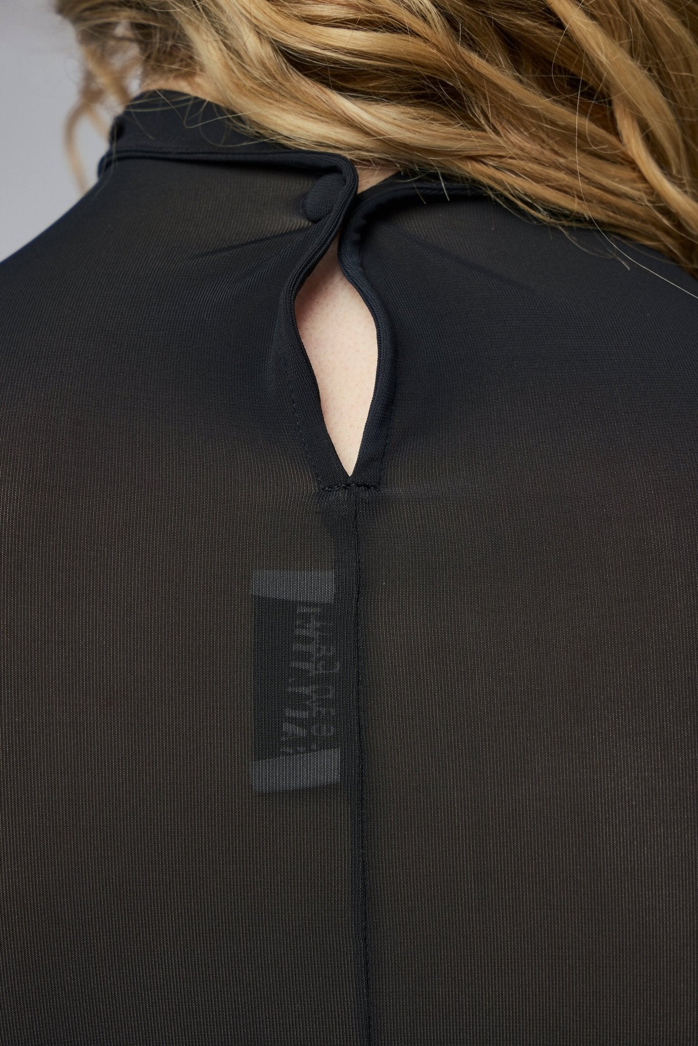 Garter Long Sleeve High Neck Top