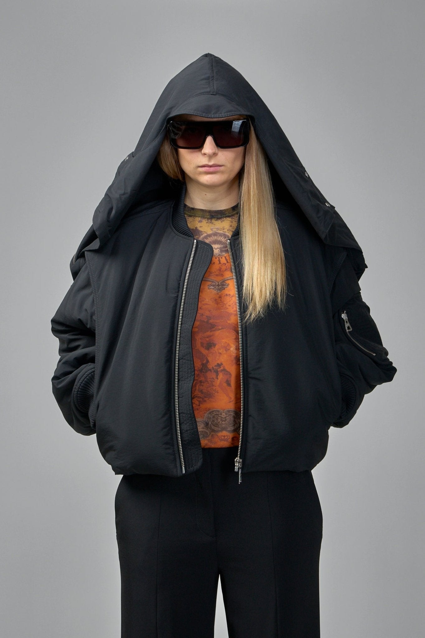 Hidden Hood Bomber Jacket