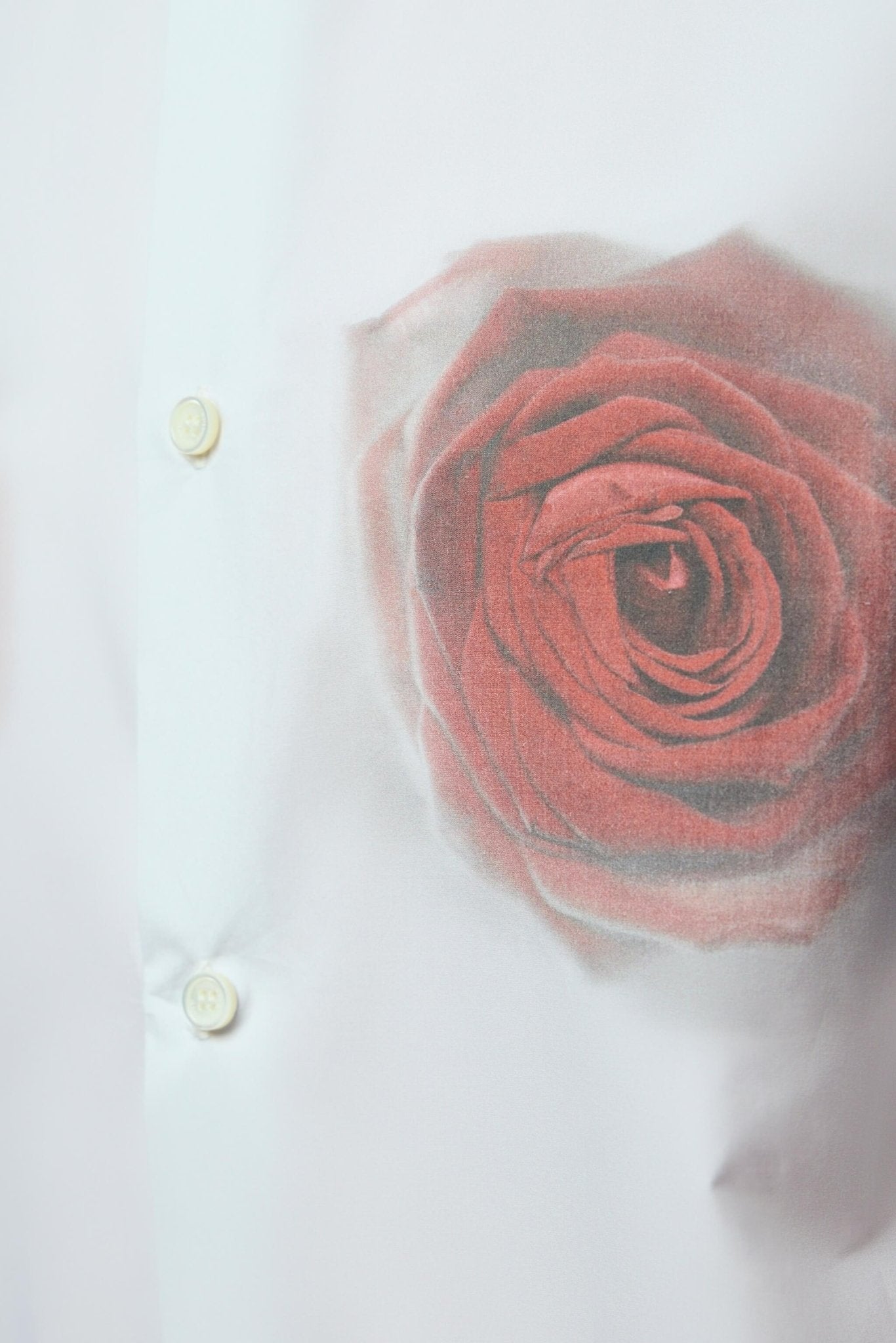 Unisex Shirt Printed Blurry Roses