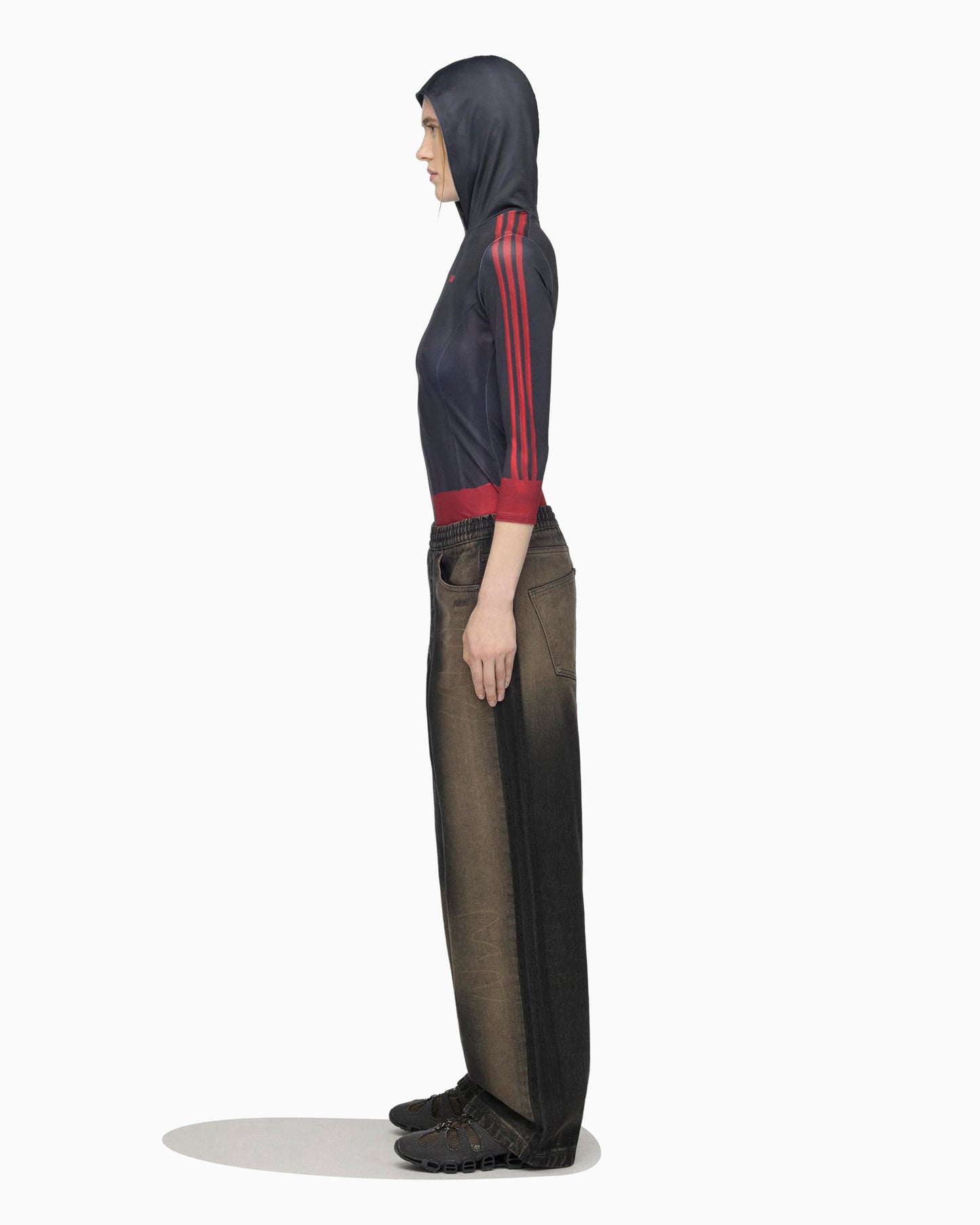 Pantalones vaqueros Baggy adidas Originals x AVAVAV para mujer