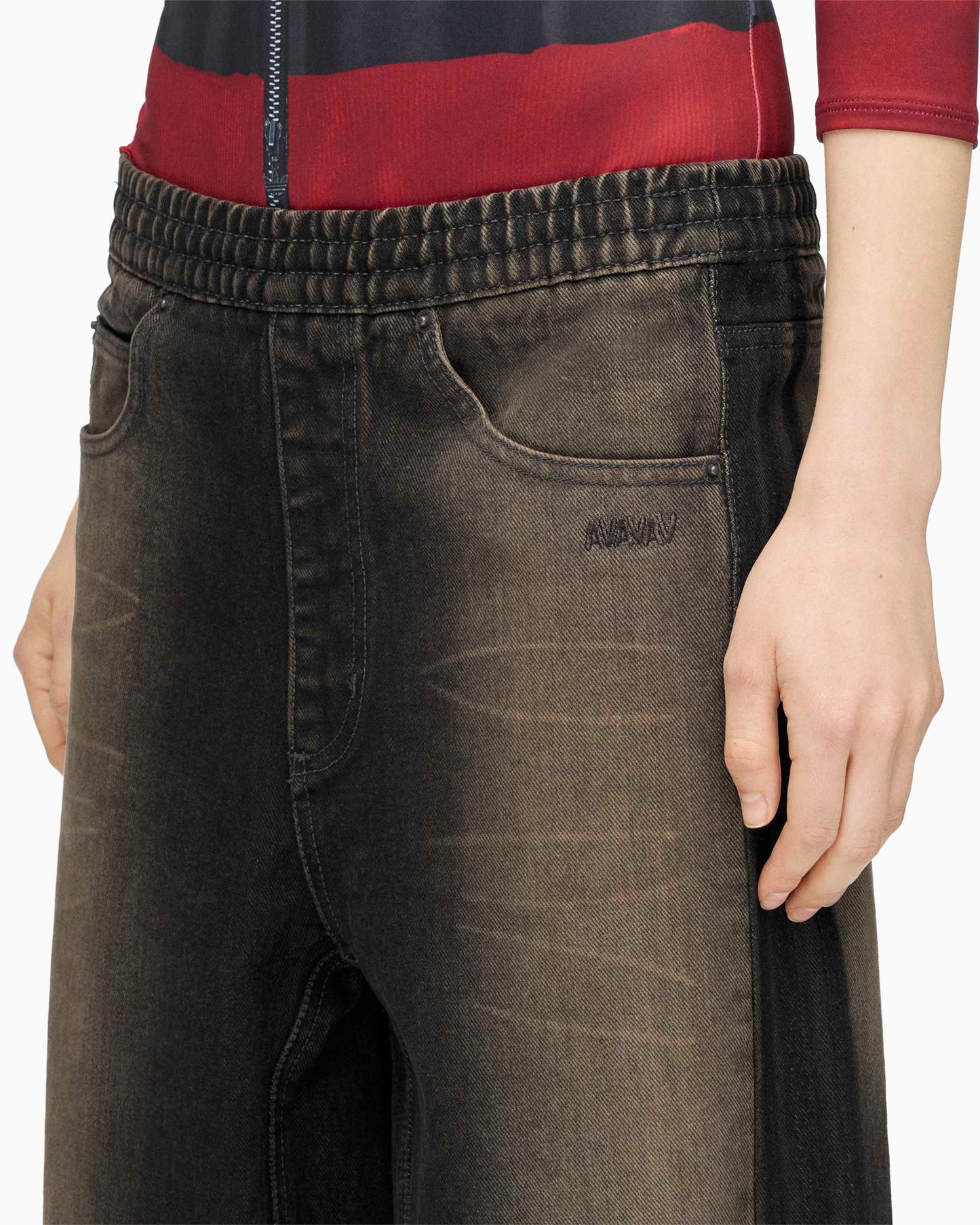 Pantalones vaqueros Baggy adidas Originals x AVAVAV para mujer