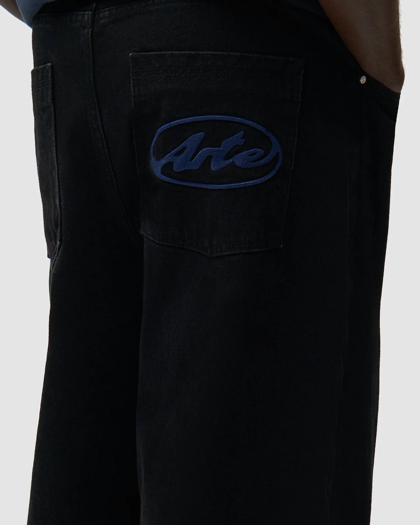 Pantalones vaqueros Baggy Relaxed Arte Antwerp Circle Logo para hombre