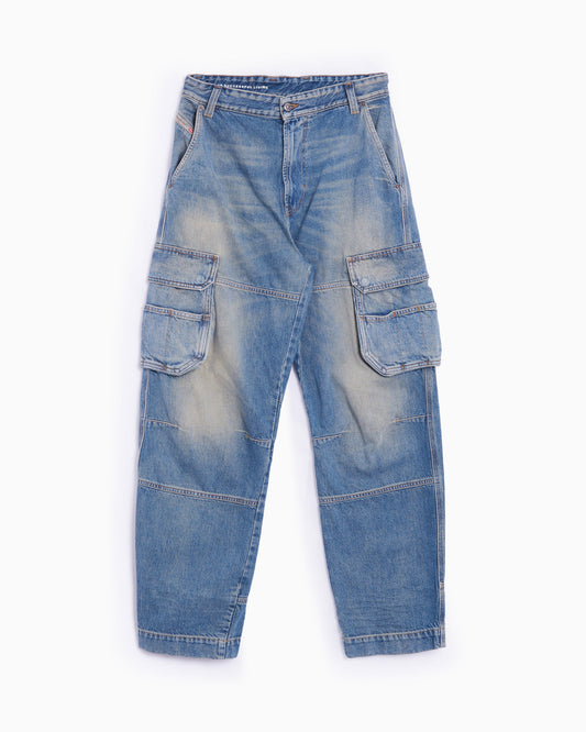 Pantalones vaqueros Cargo Relaxed Diesel D-Fish L.32 Women's Cargo Pants para mujer