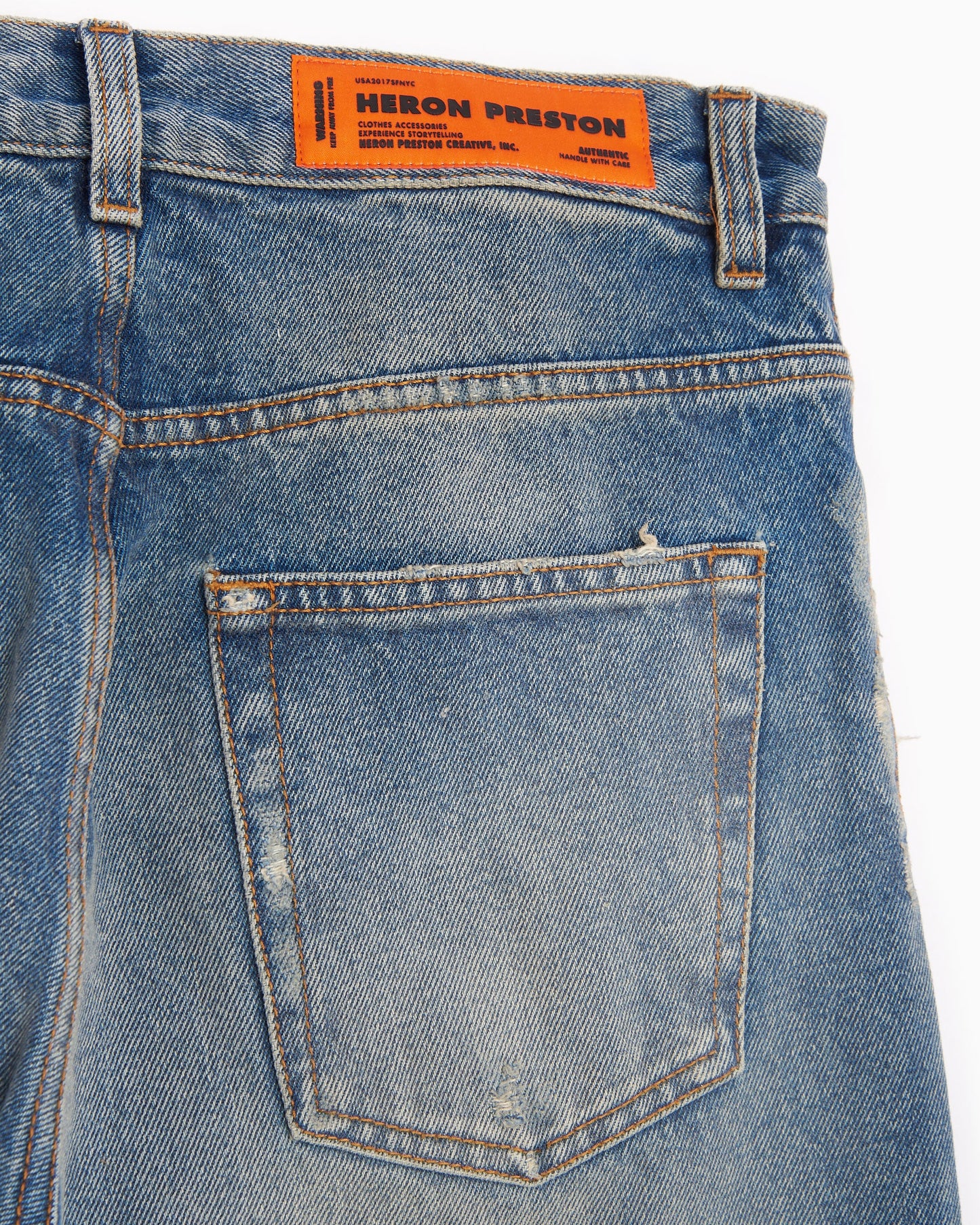 Pantalones vaqueros Heron Preston Distressed Regular Men's Pants para hombre