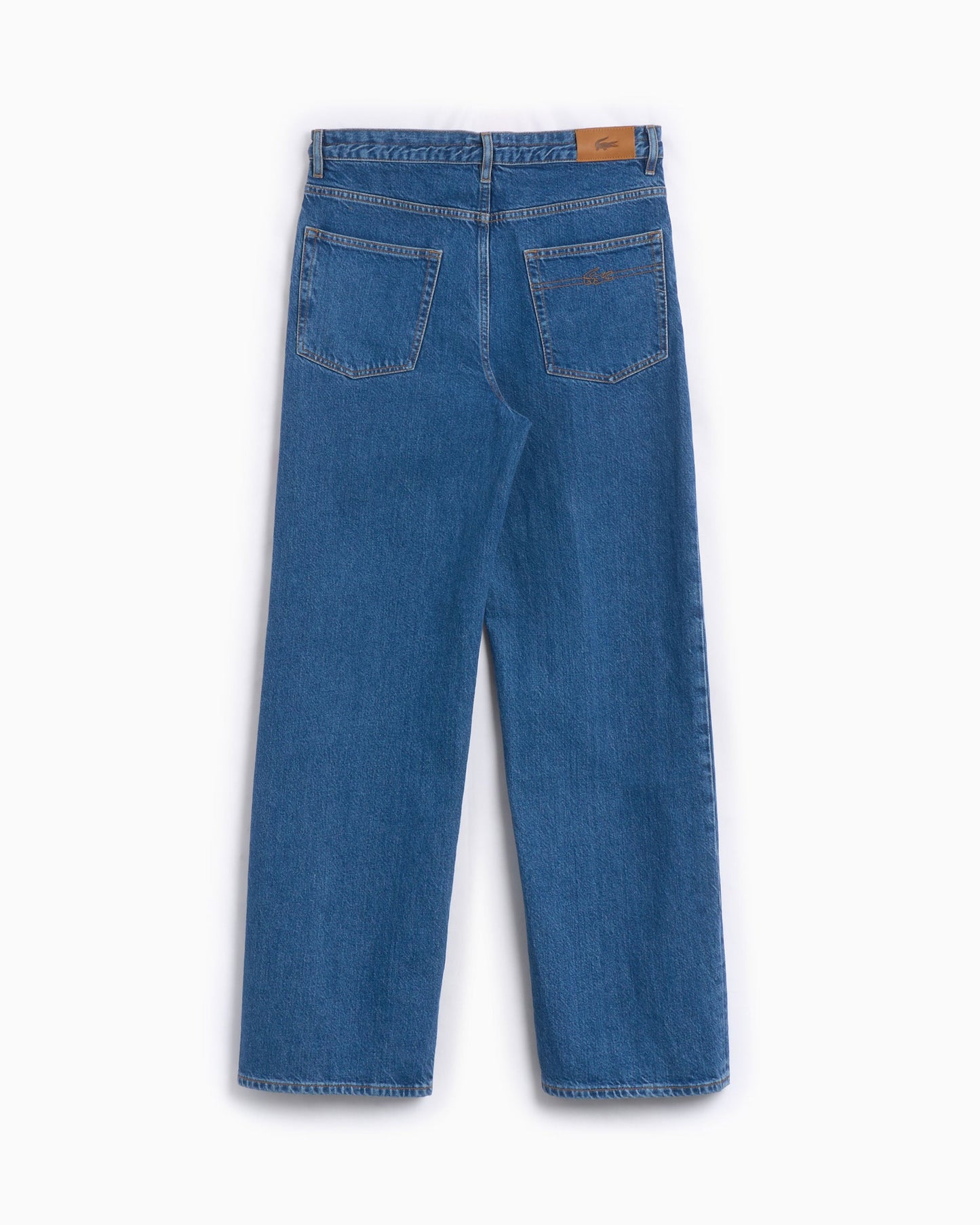 Pantalones vaqueros Relaxed Lacoste Wide Fit Denim Pants para mujer