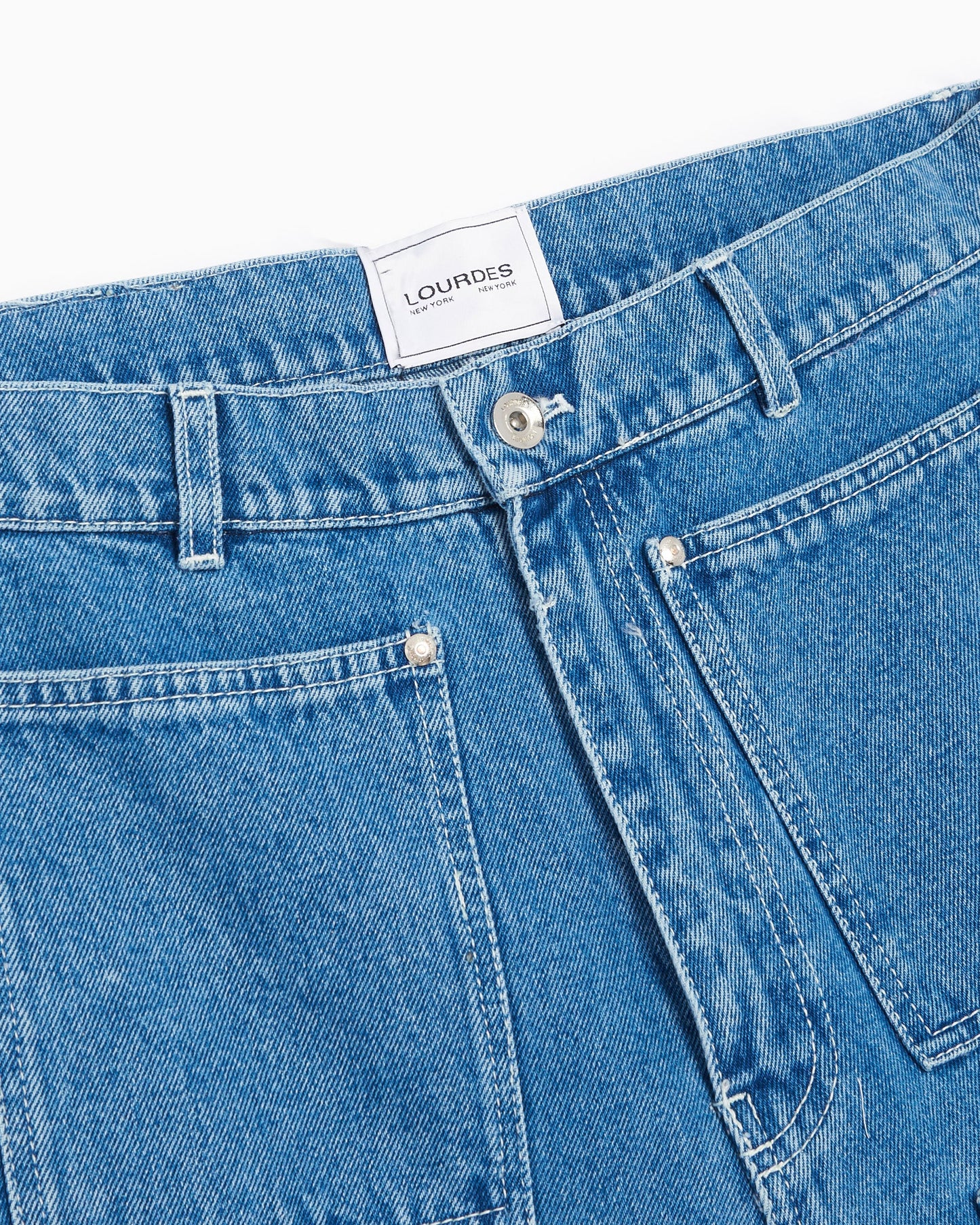 Pantalones vaqueros Lourdes New York Pockets Cargo Unisex Denim Pants Unisex