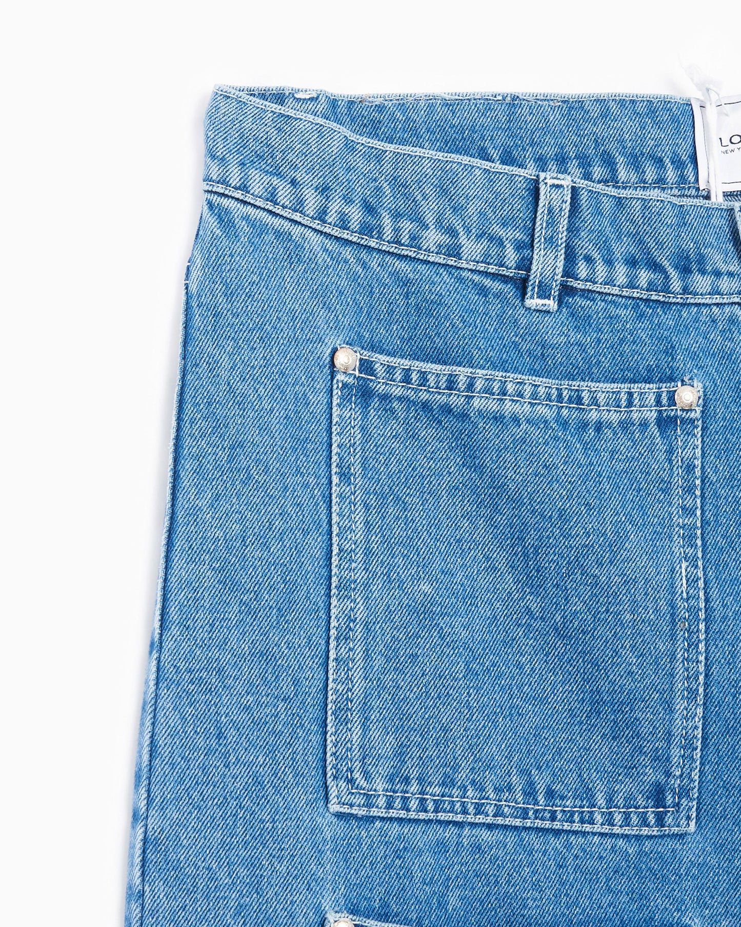 Pantalones vaqueros Lourdes New York Pockets Cargo Unisex Denim Pants Unisex