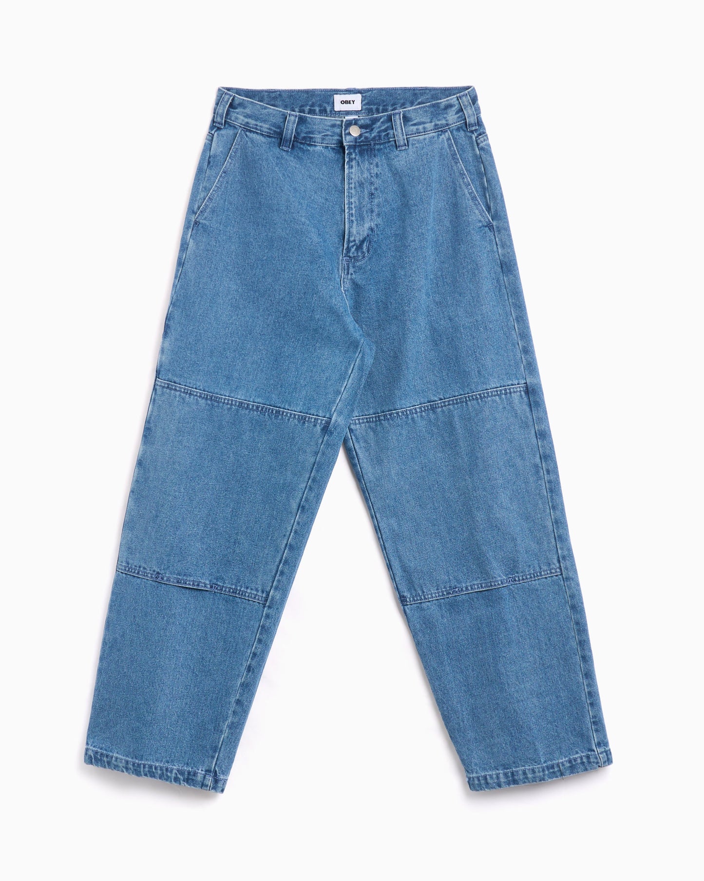 Pantalones vaqueros Relaxed OBEY Clothing Bigwig Double Knee Worker Men's Denim Pants para hombre