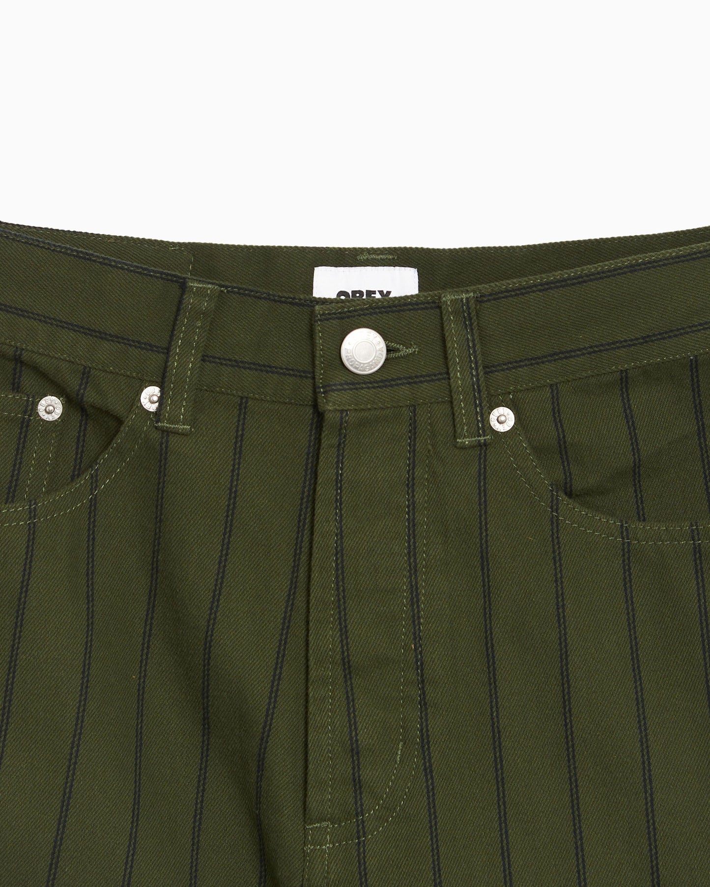 Pantalones vaqueros Baggy Relaxed OBEY Clothing Classic Stripe para hombre