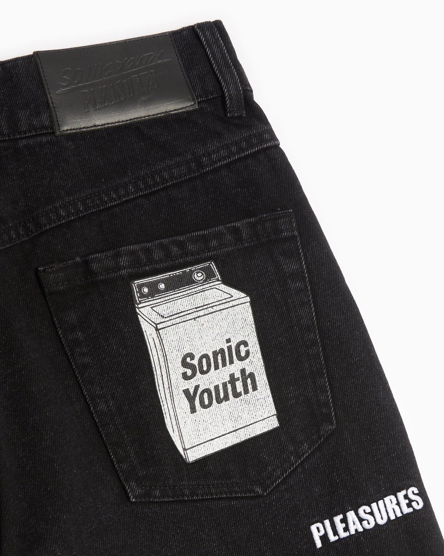 Pantalones vaqueros Pleasures x Sonic Youth Washing Machine Men's Denim Pants para hombre