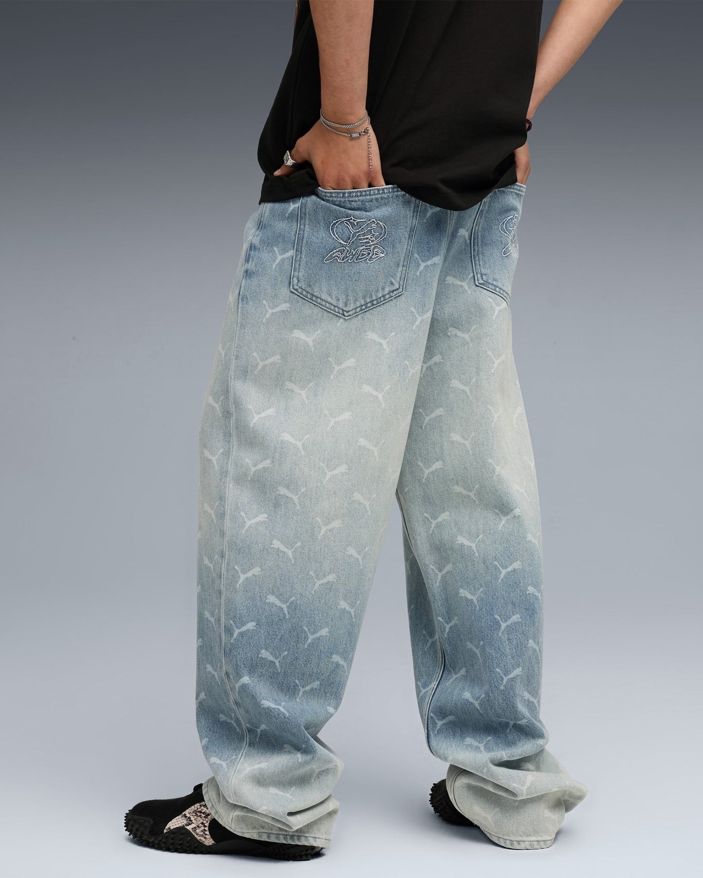 Pantalones vaqueros Baggy Puma x A$AP ROCKY Laser Monogram para hombre
