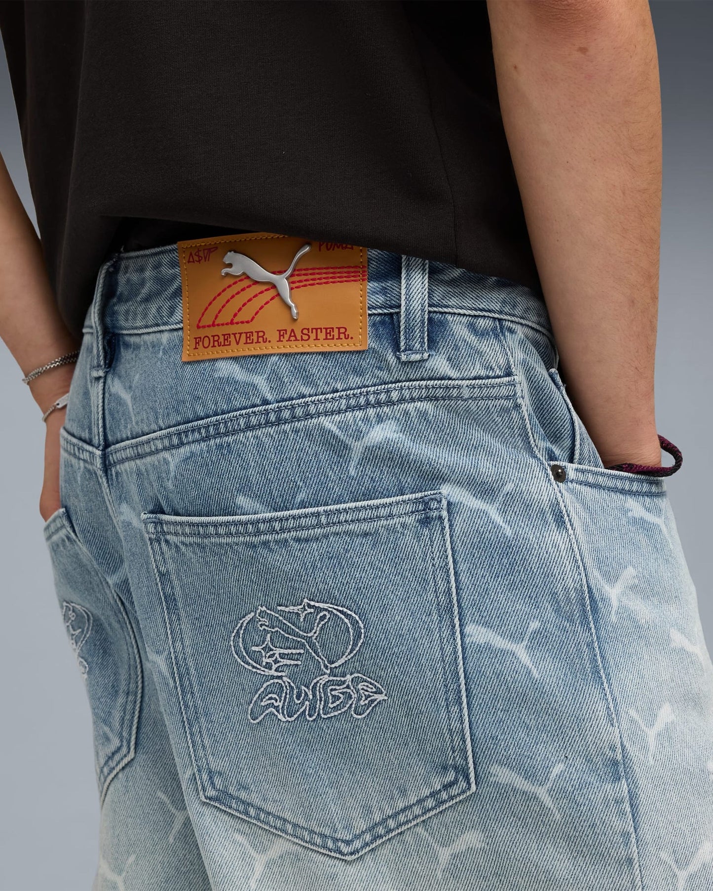 Pantalones vaqueros Baggy Puma x A$AP ROCKY Laser Monogram para hombre