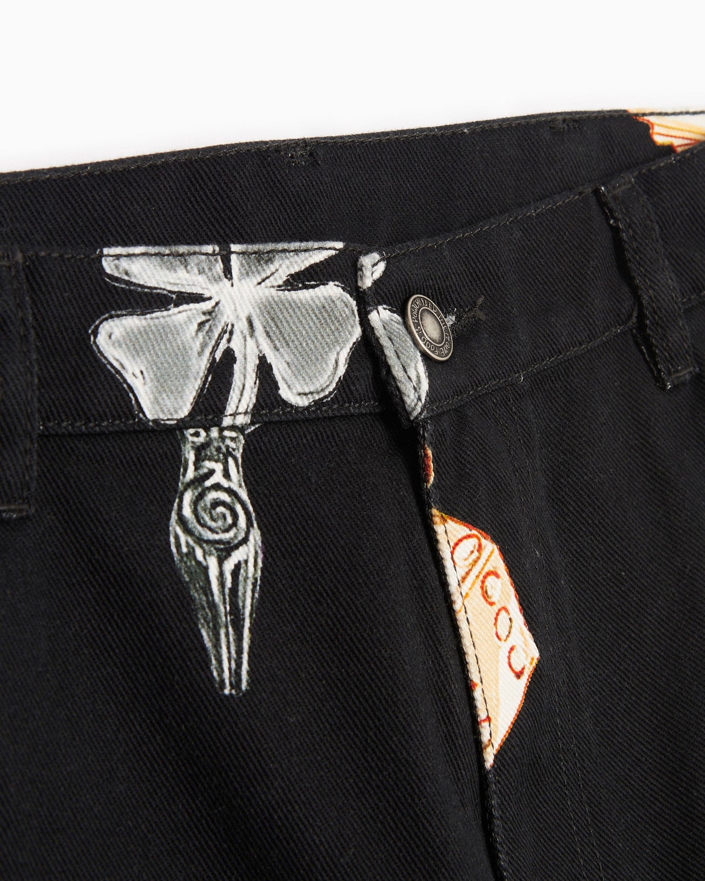 Pantalones vaqueros Sky High Farm Workwear Charm Unisex Print Woven Denim Pants Unisex