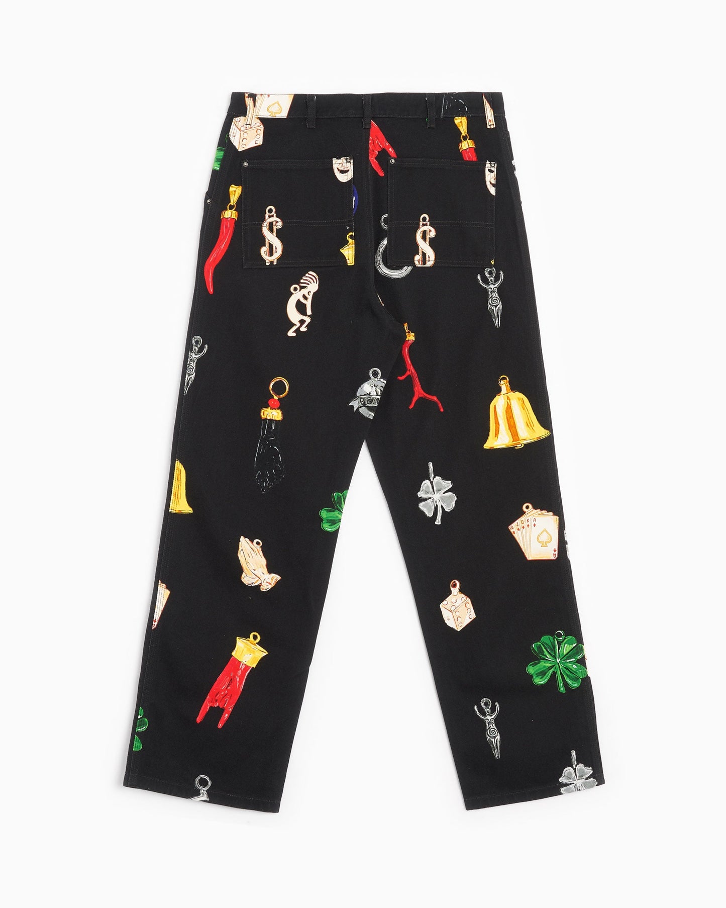 Pantalones vaqueros Sky High Farm Workwear Charm Unisex Print Woven Denim Pants Unisex