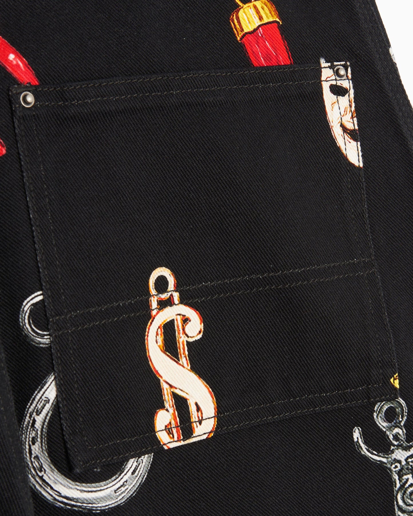 Pantalones vaqueros Sky High Farm Workwear Charm Unisex Print Woven Denim Pants Unisex