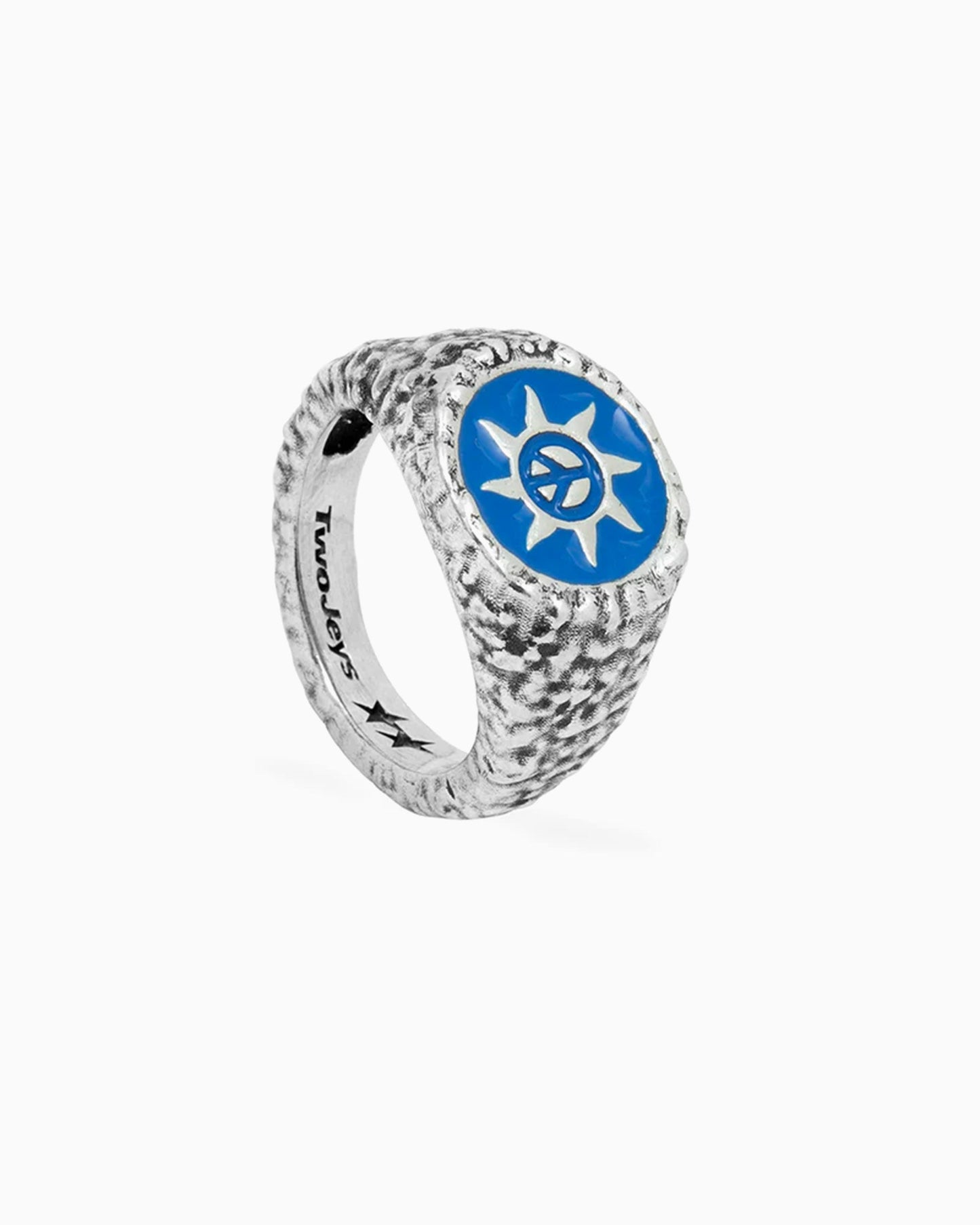Anillo TwoJeys Enameled Peace Out Unisex