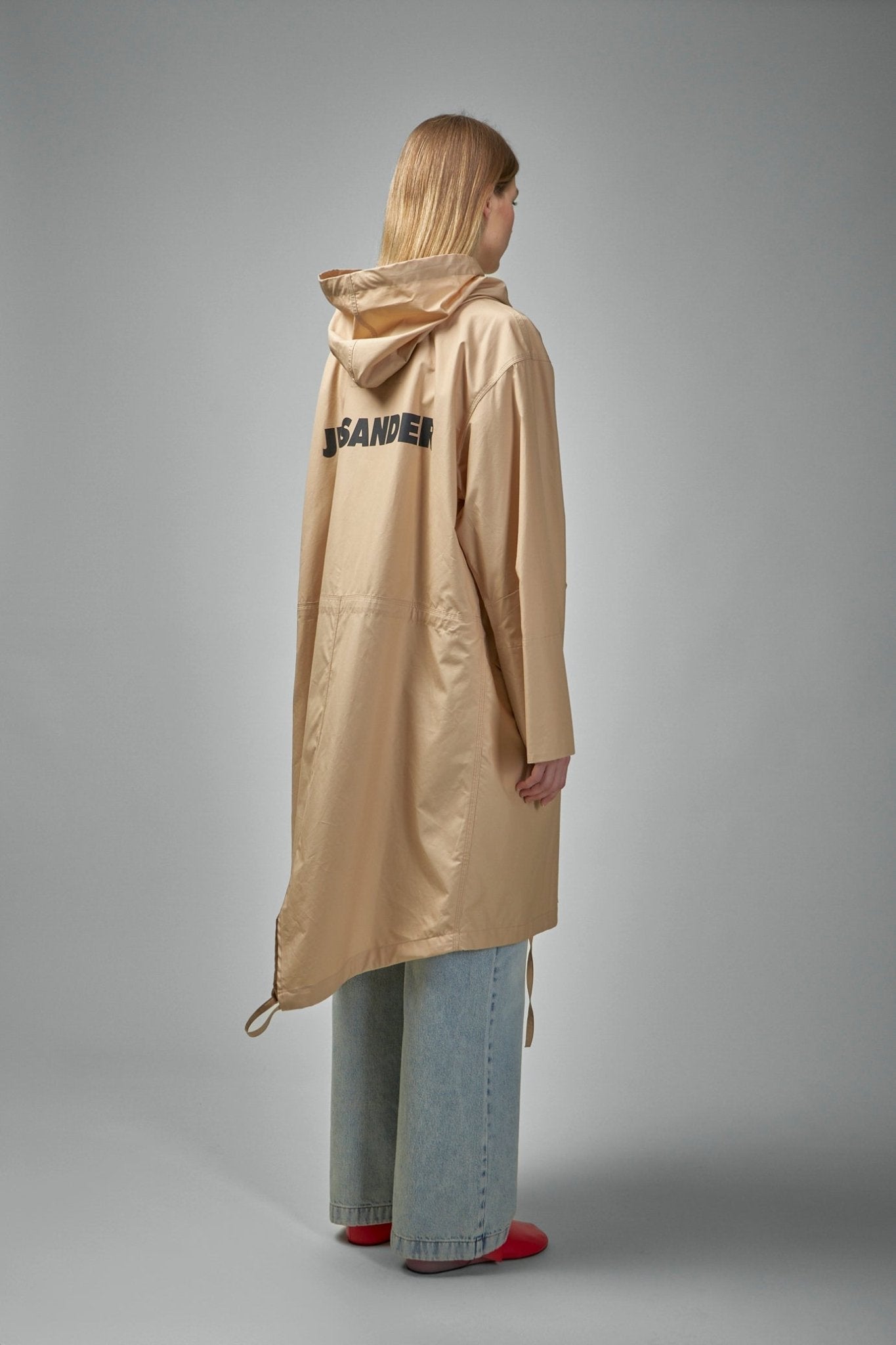 Cotton Hooded Trench Coat