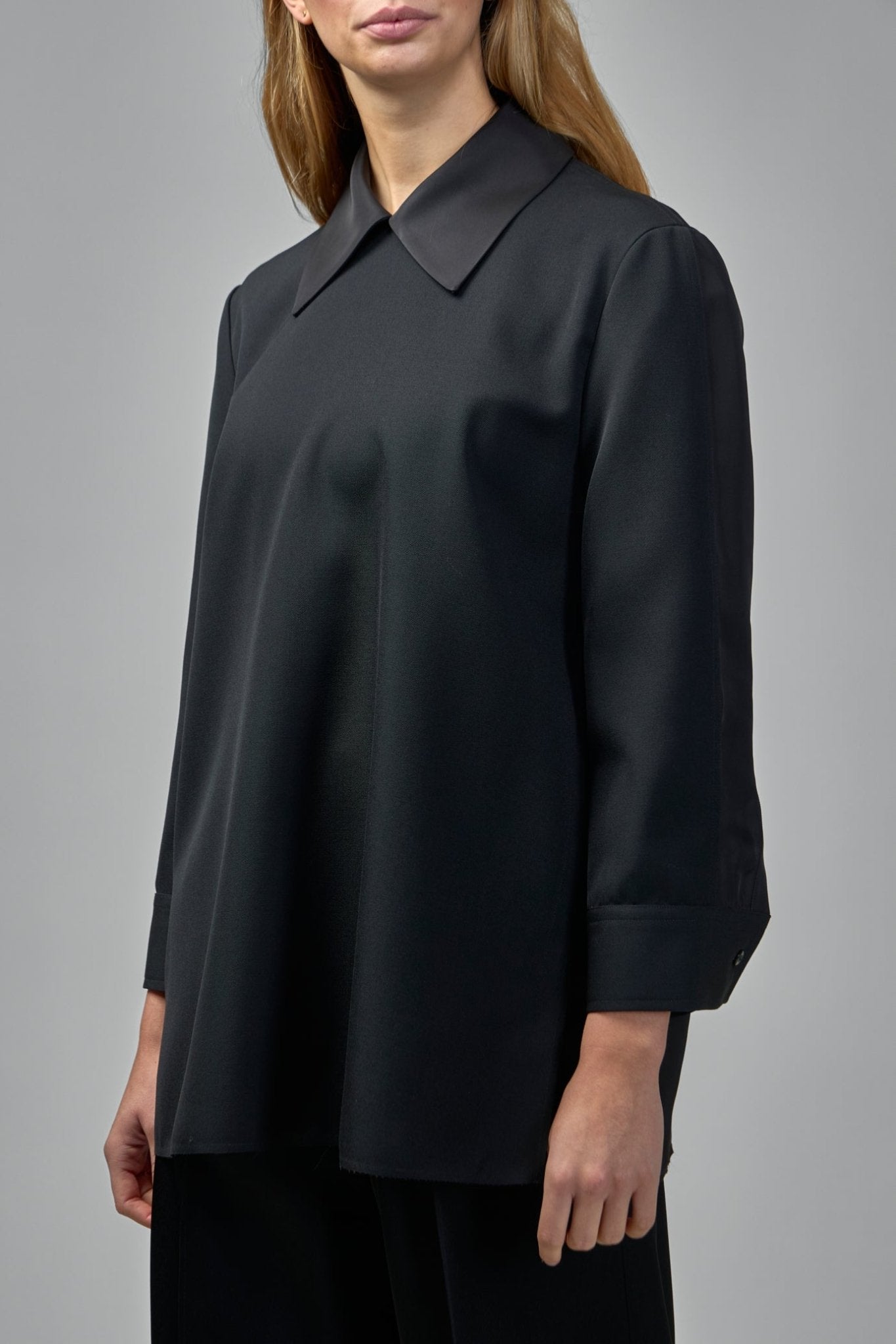 Wool Top With Collar