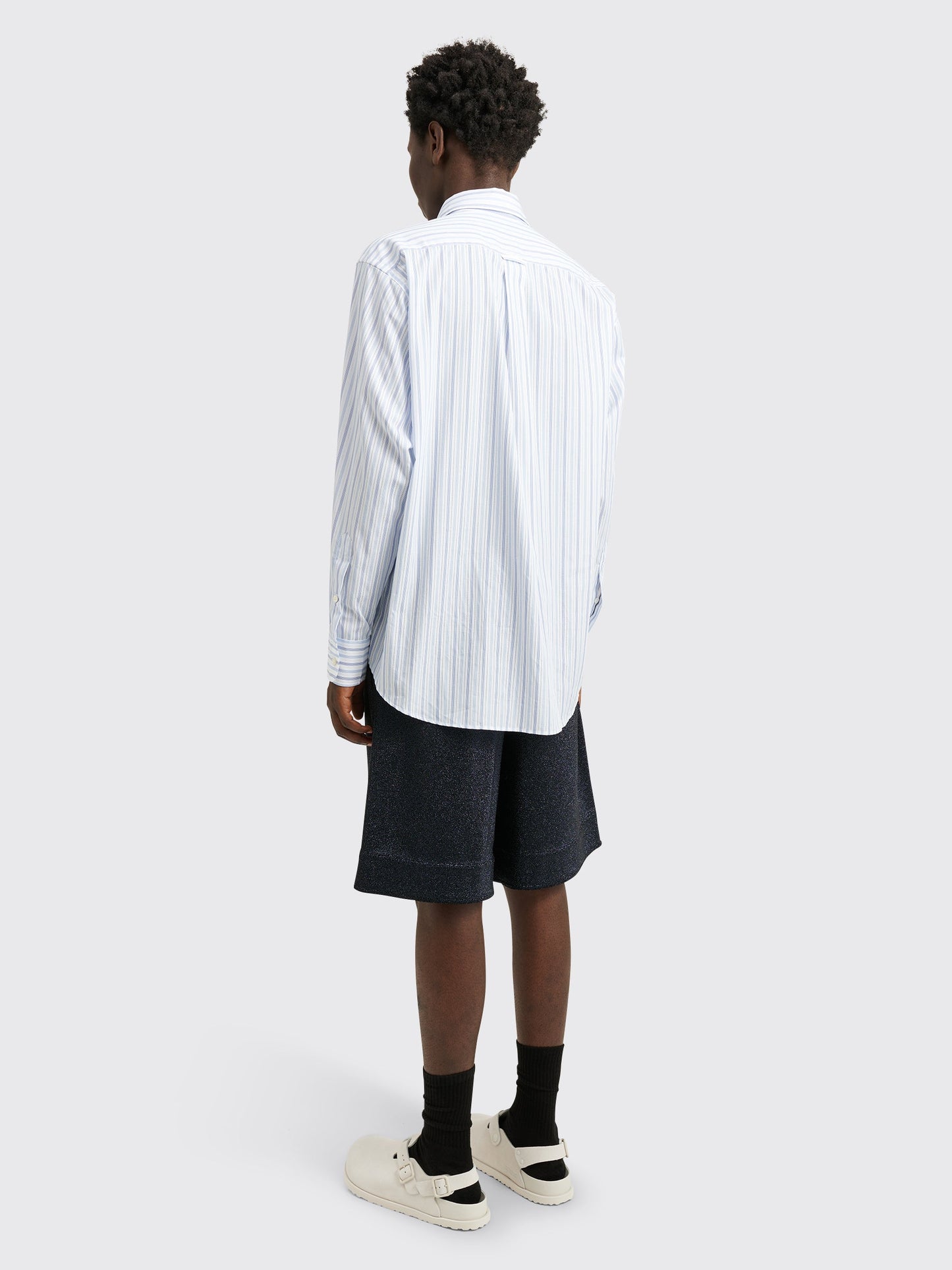 Jil Sander Metallic Shorts Night Blue