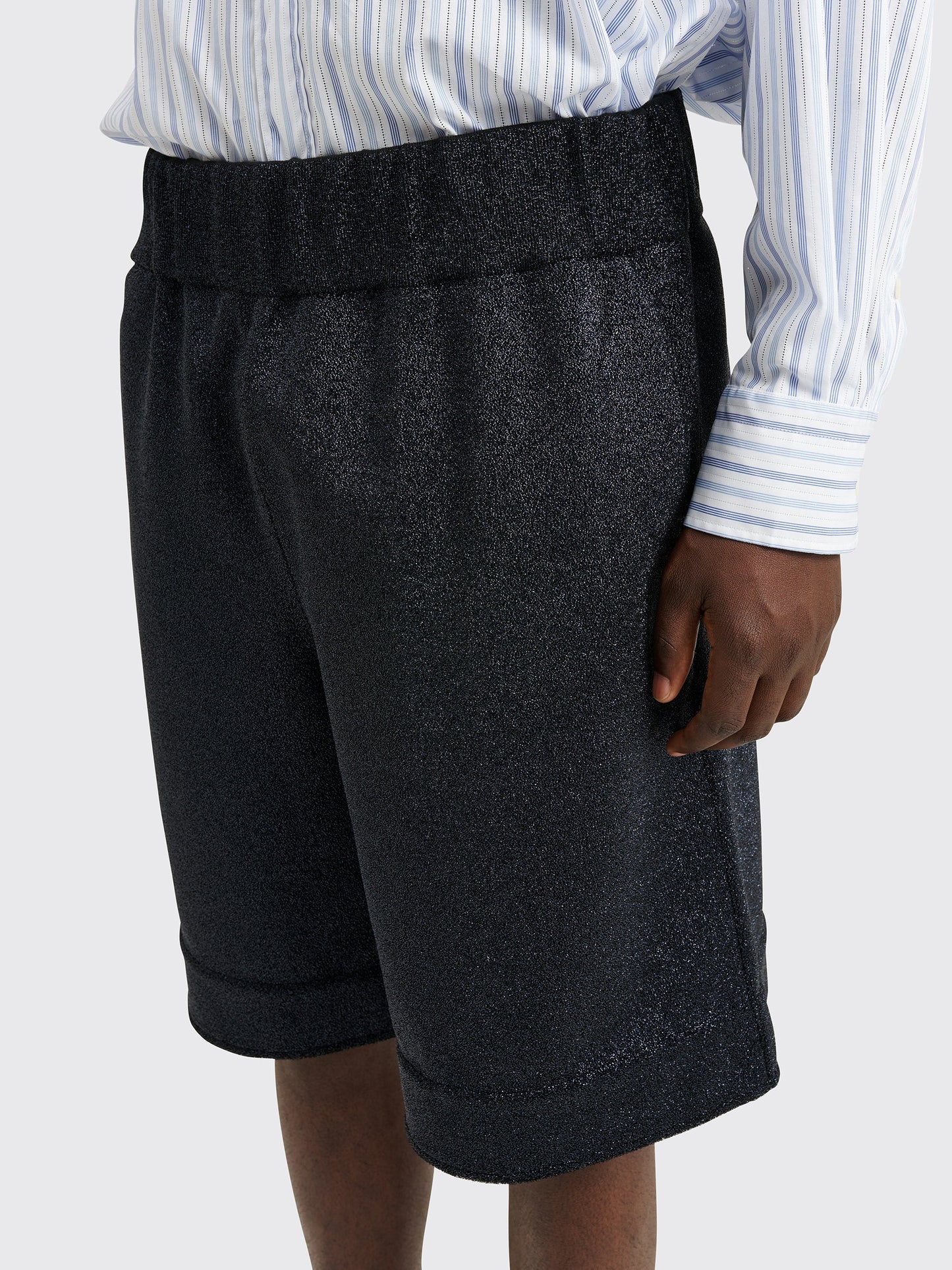 Jil Sander Metallic Shorts Night Blue