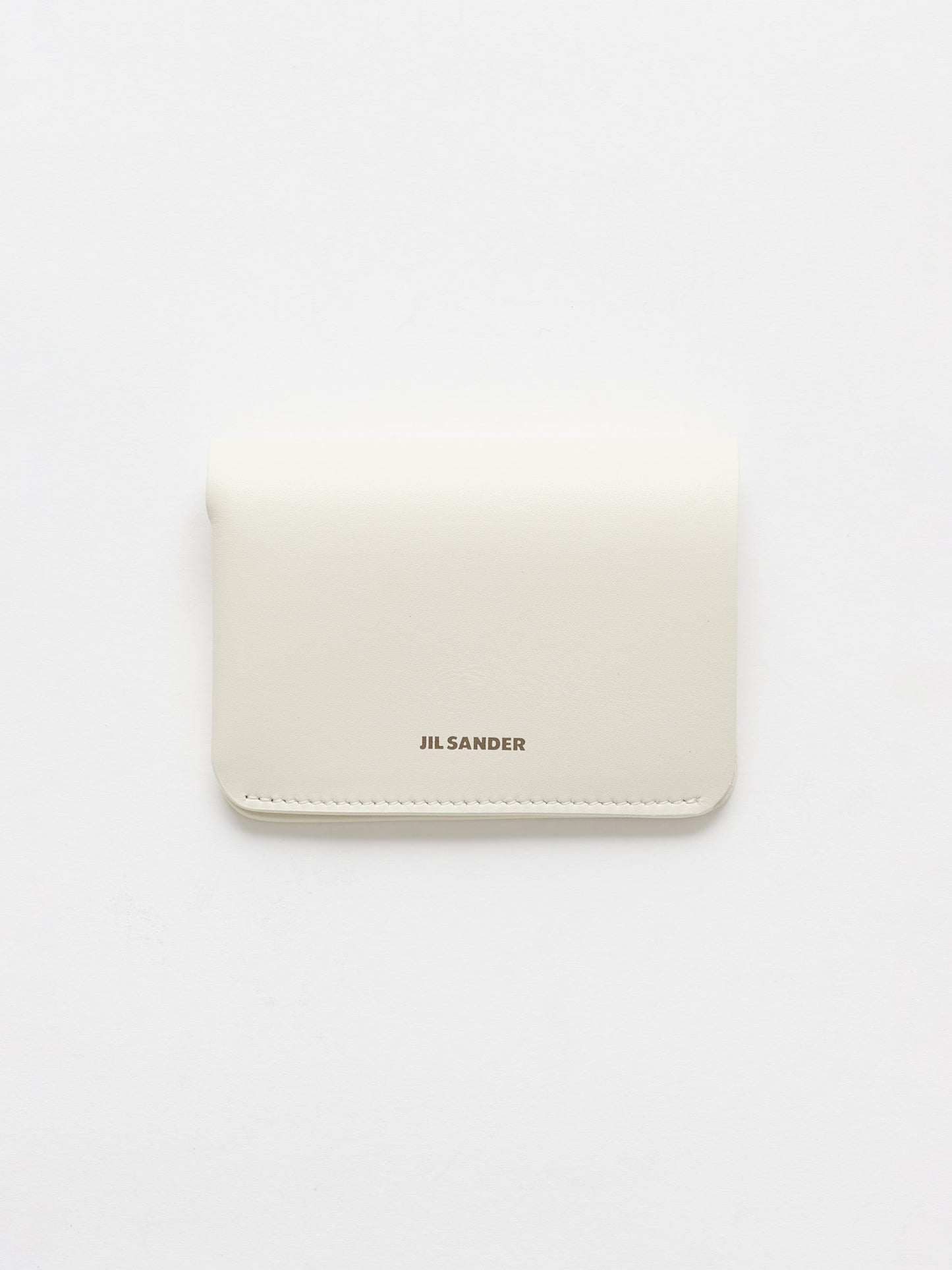 Jil Sander Double Card Wallet Eggshell